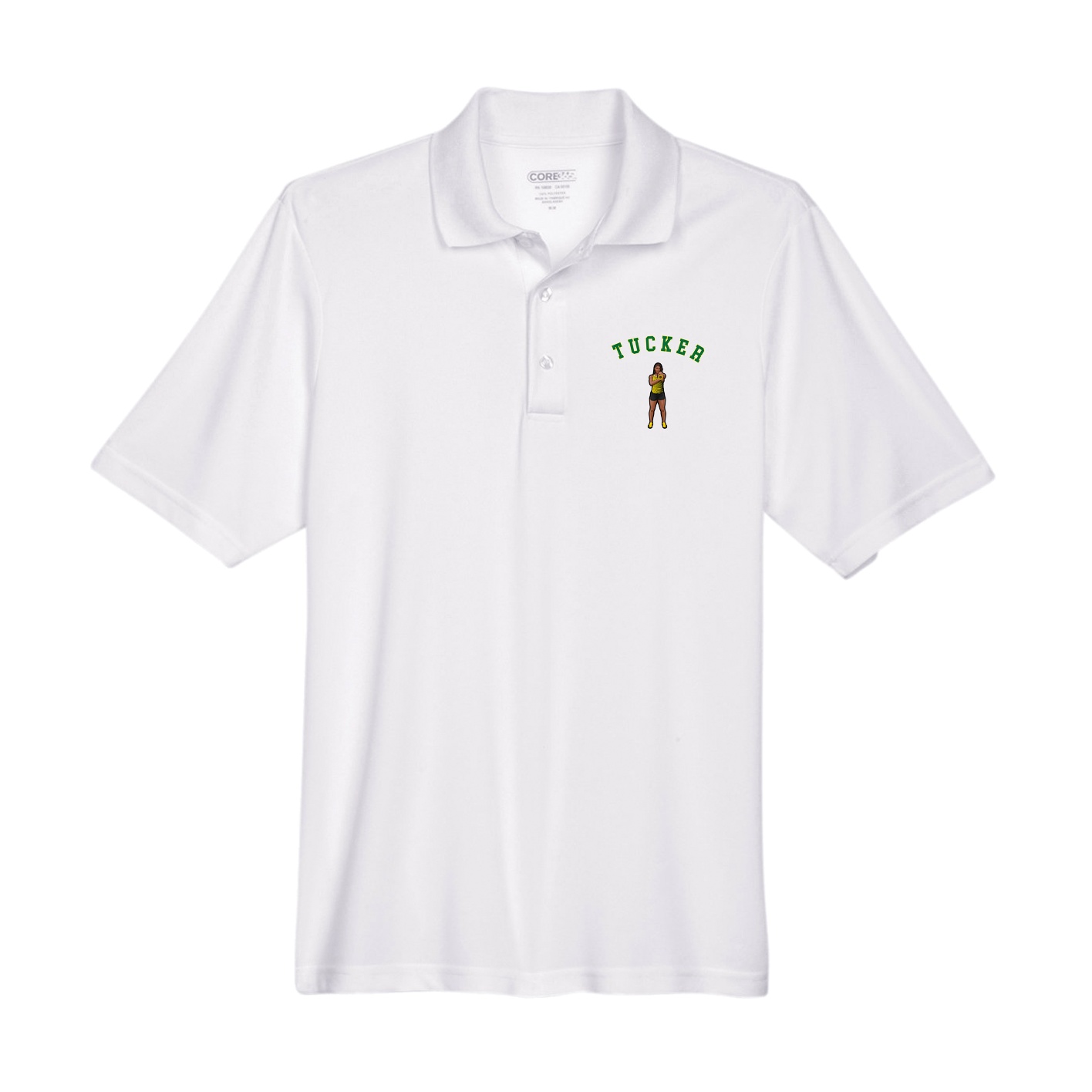 Performance Polo — Shirsey Arch in White