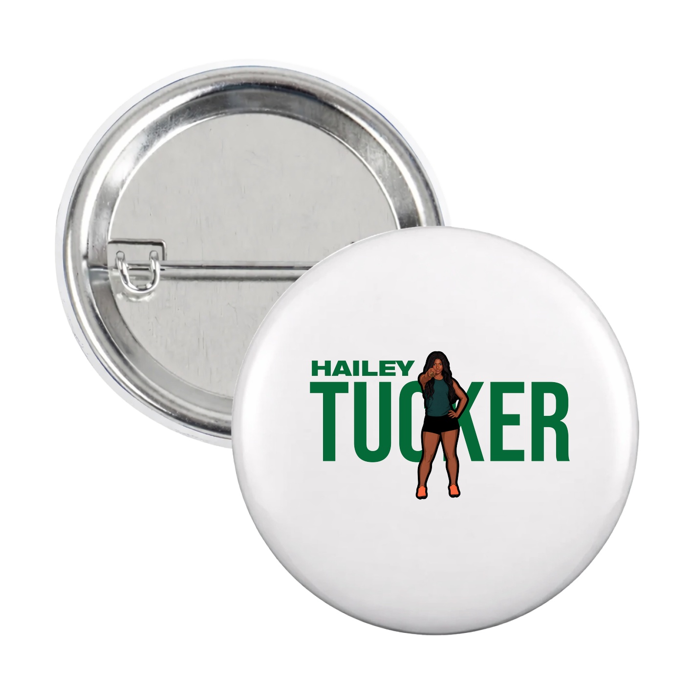 Game Day Button — Player Name in White