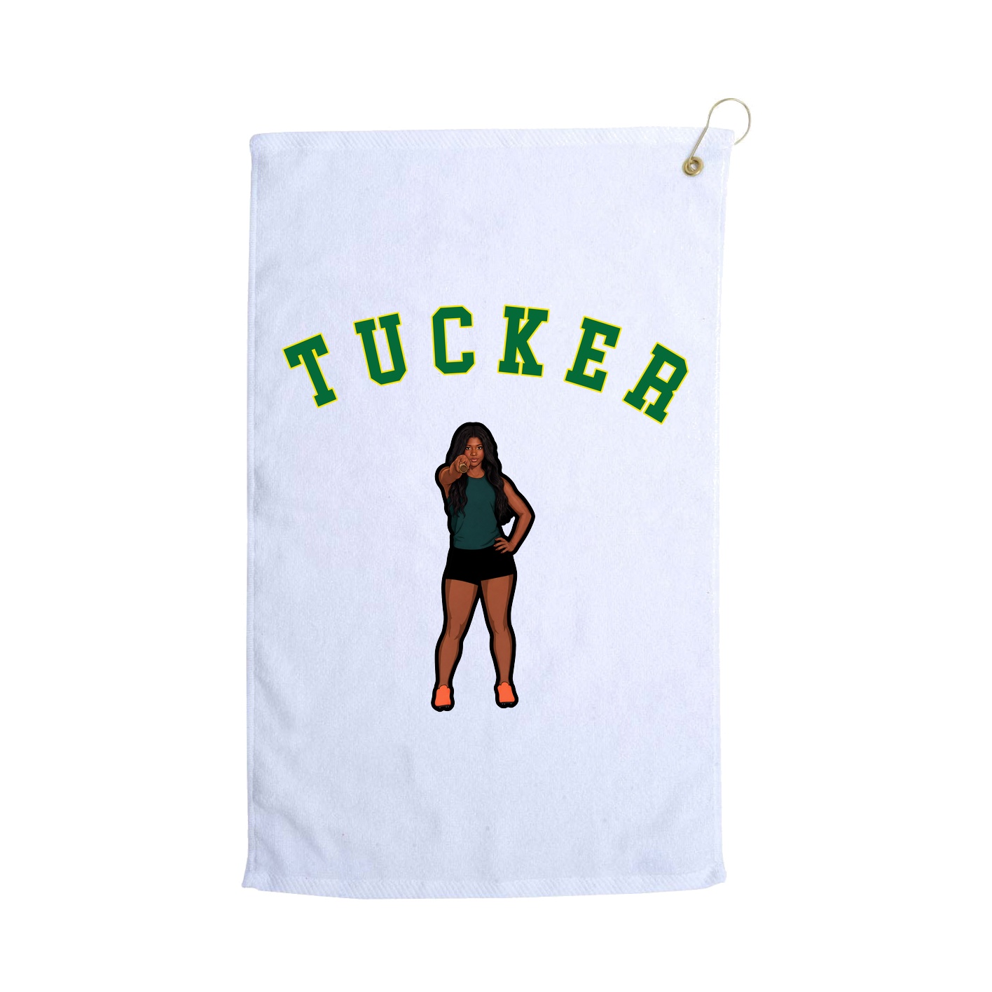 Golf Towel — Shirsey Arch in White