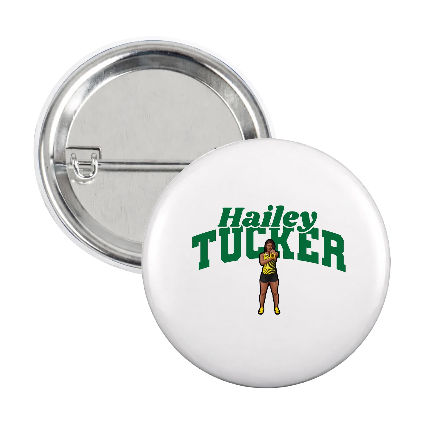 Game Day Button — Signature Arch in White