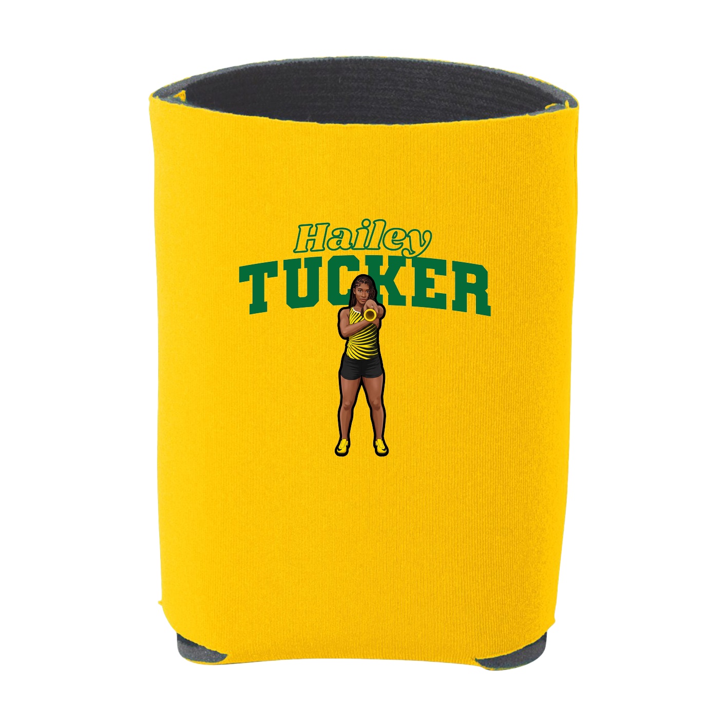 Can Holder — Name Arch in Yellow