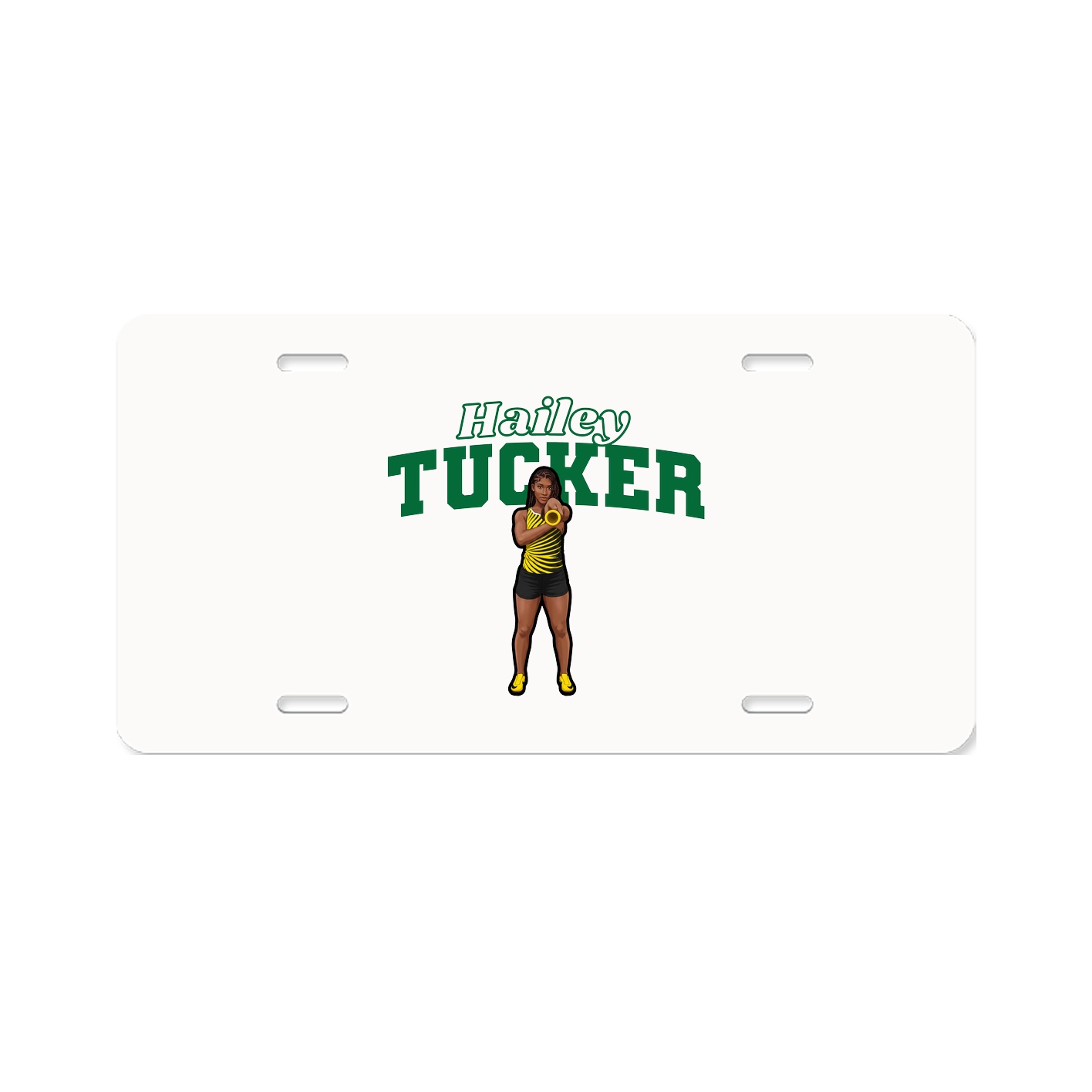 License Plate — Name Arch in Classic