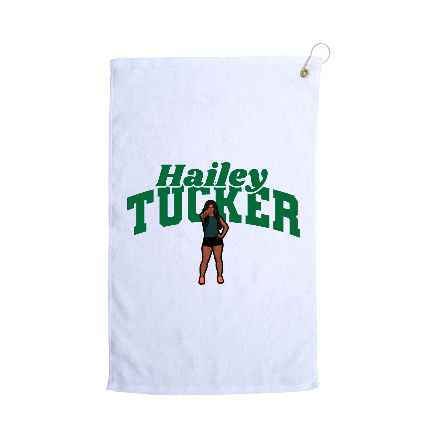 Golf Towel — Signature Arch in White