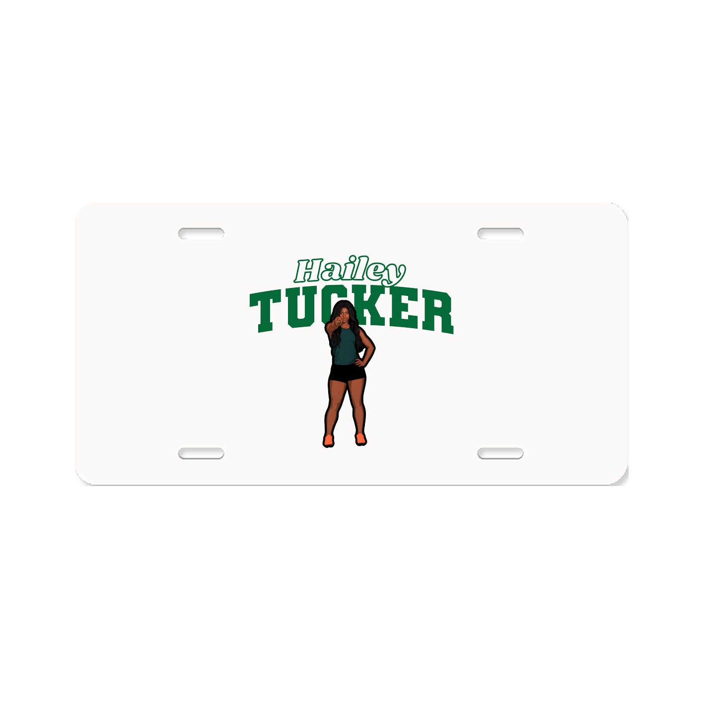 License Plate — Name Arch in Classic