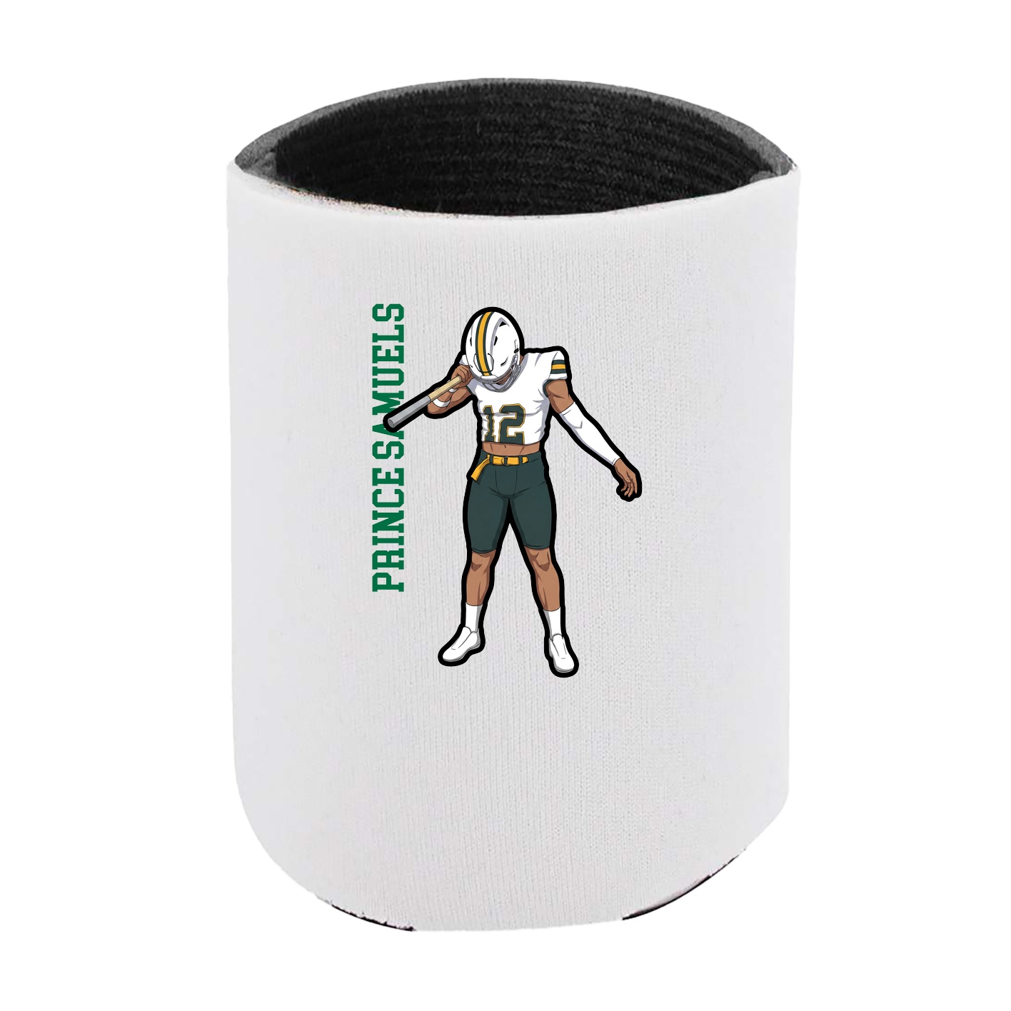 Can Holder — Name Vertical in White