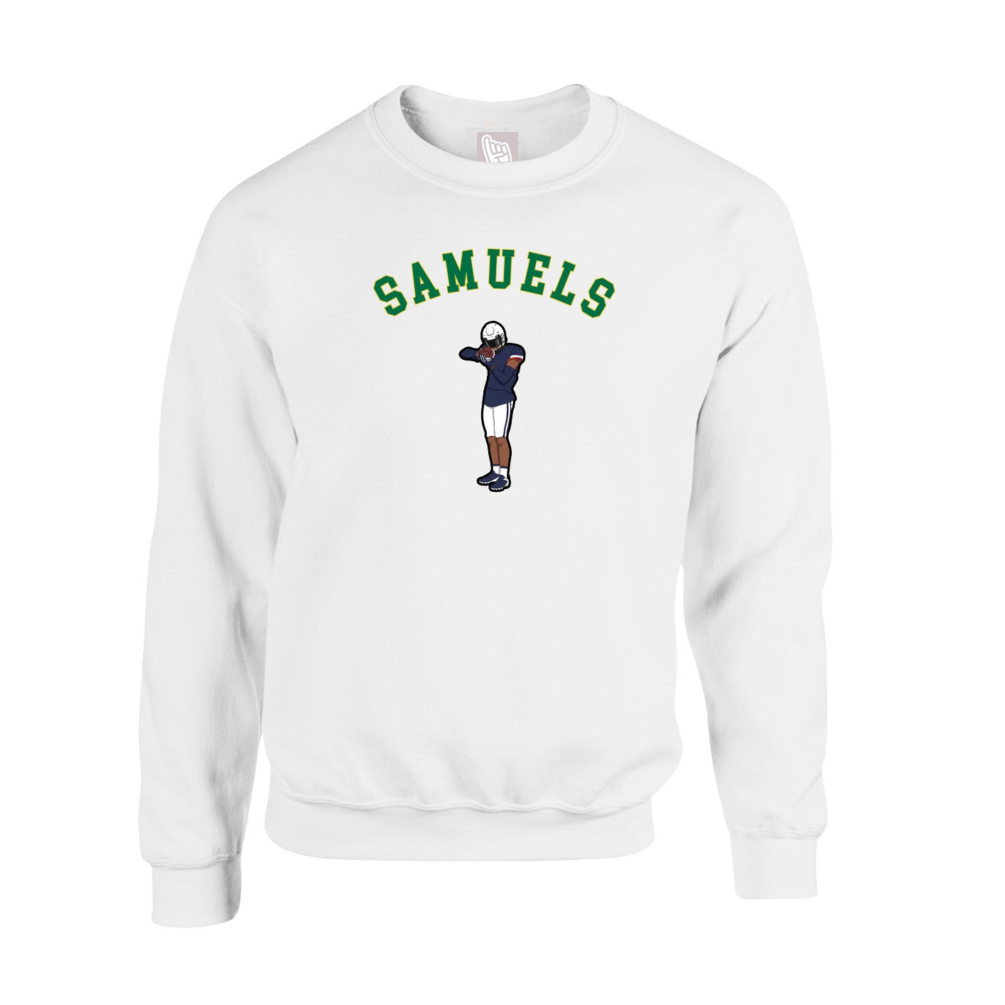 Fleece Crew — Shirsey Arch in White