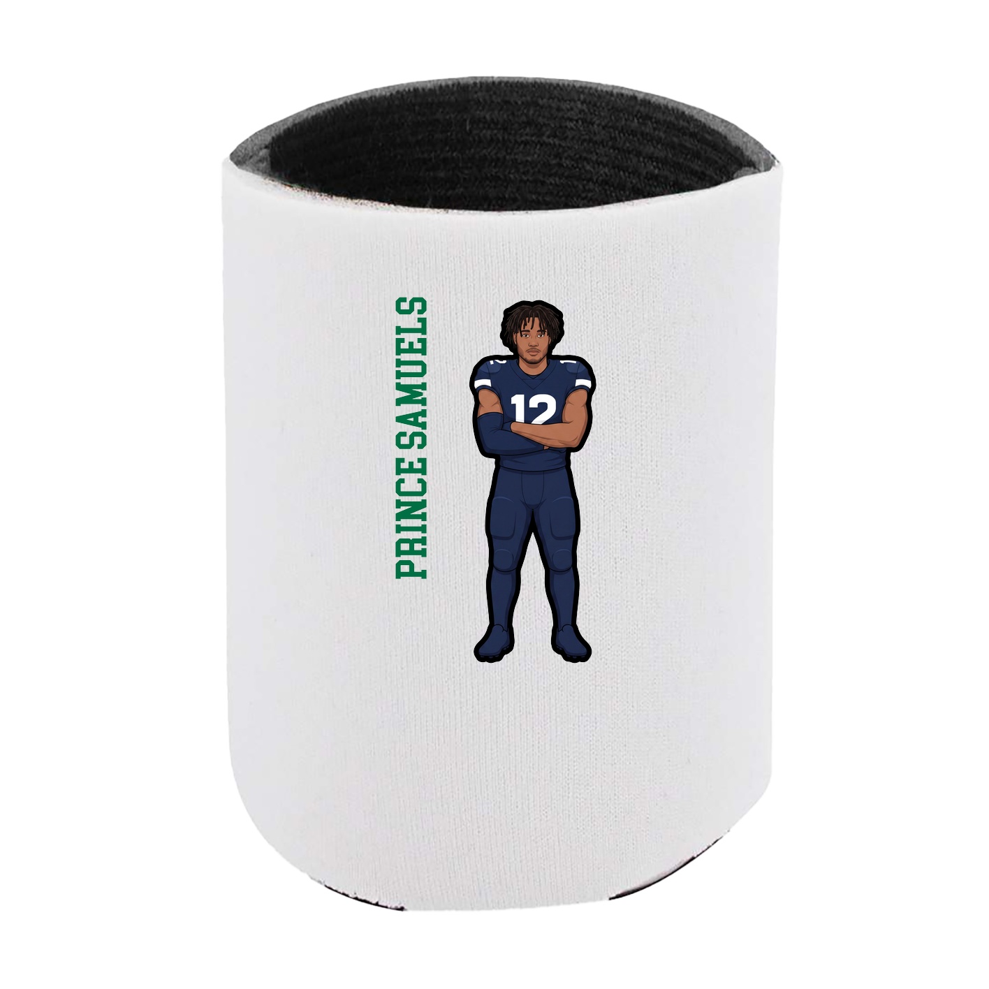 Can Holder — Name Vertical in White