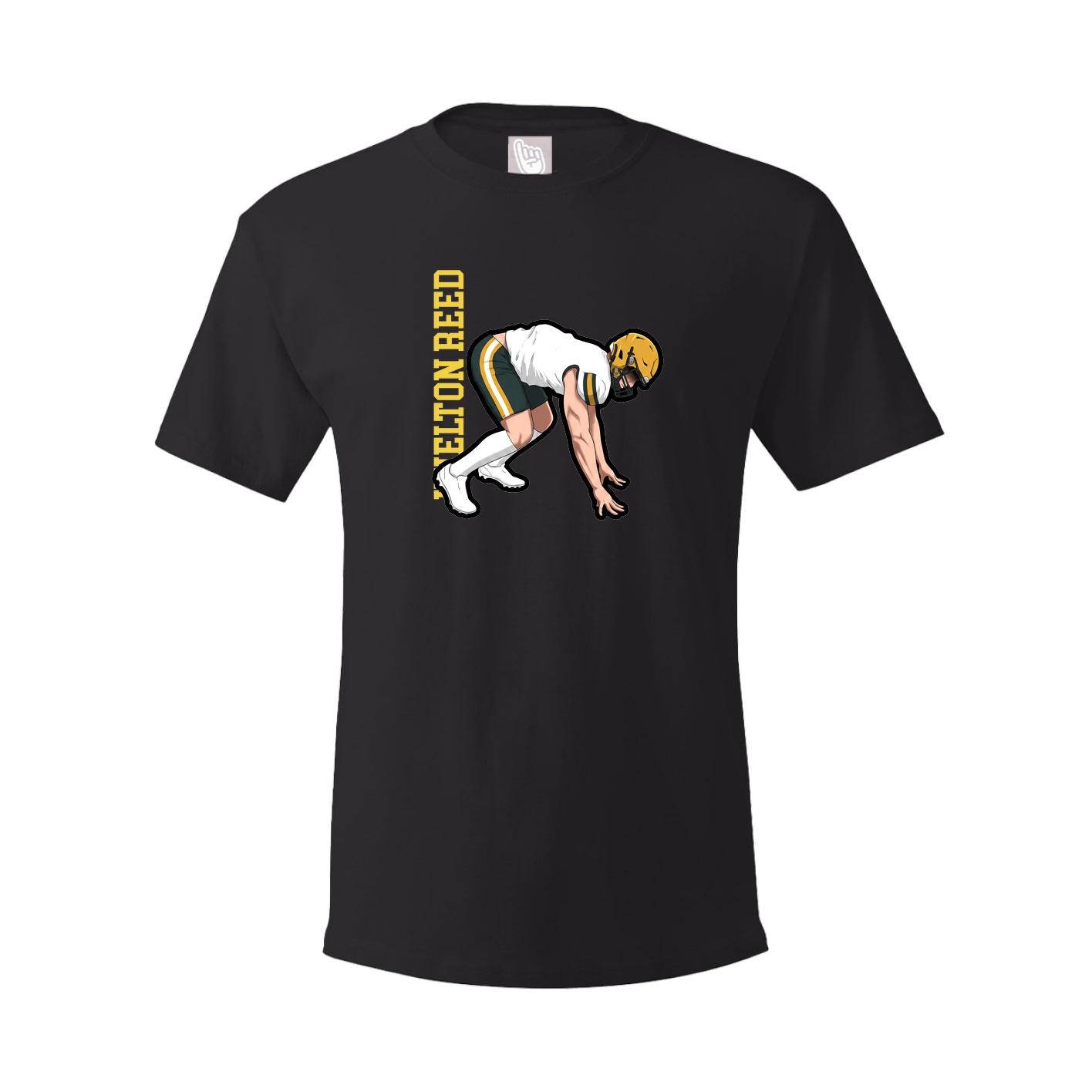 Youth Tee — Name Vertical in Black
