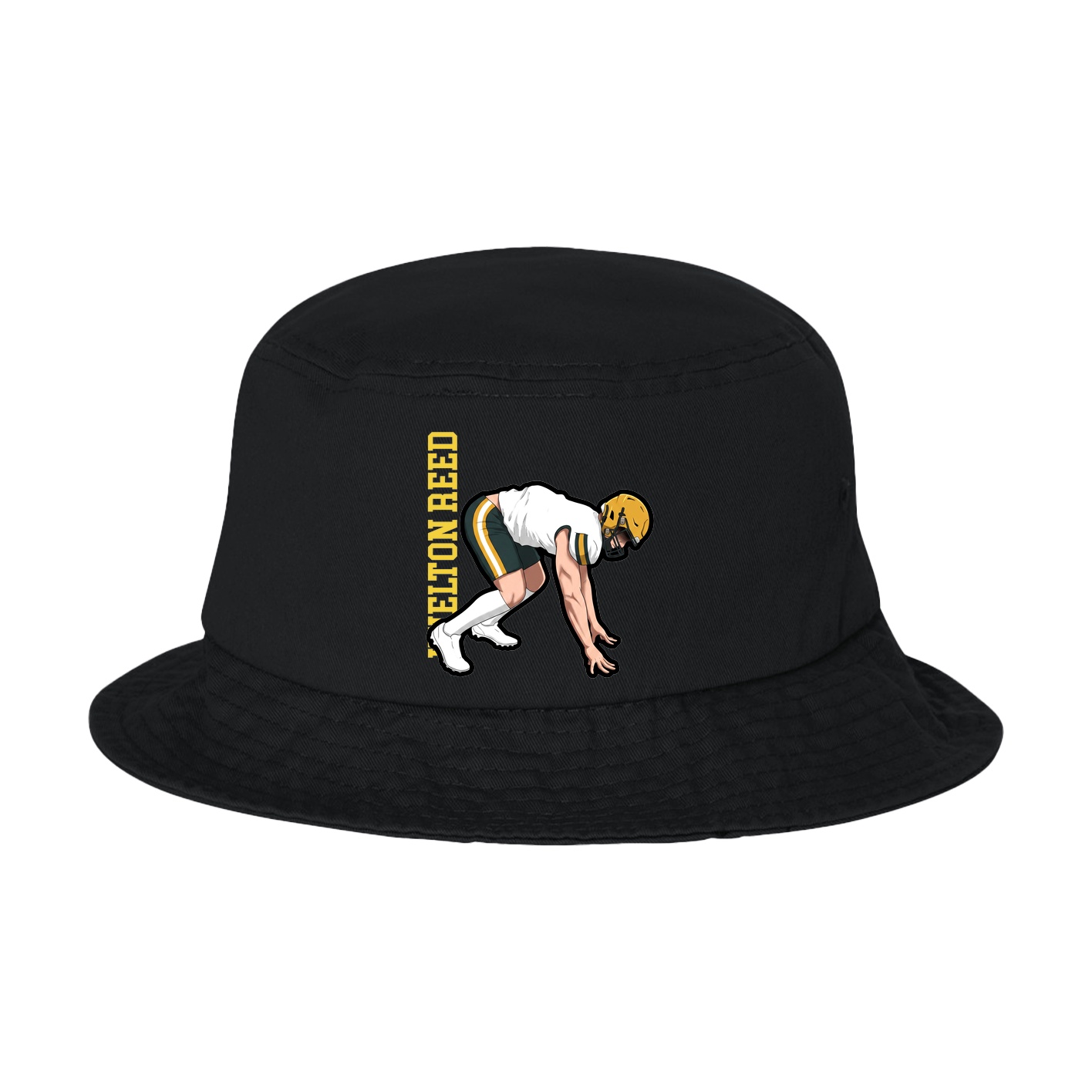 Bucket Cap — Name Vertical in Black