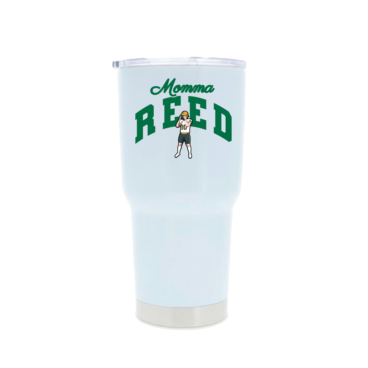 30oz Stainless Steel Tumbler — Mothers Day Arch in White