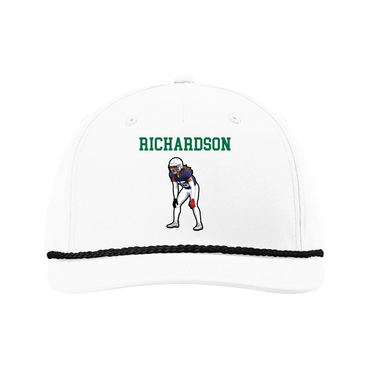 Five-Panel Classic Rope Cap — Shirsey in White