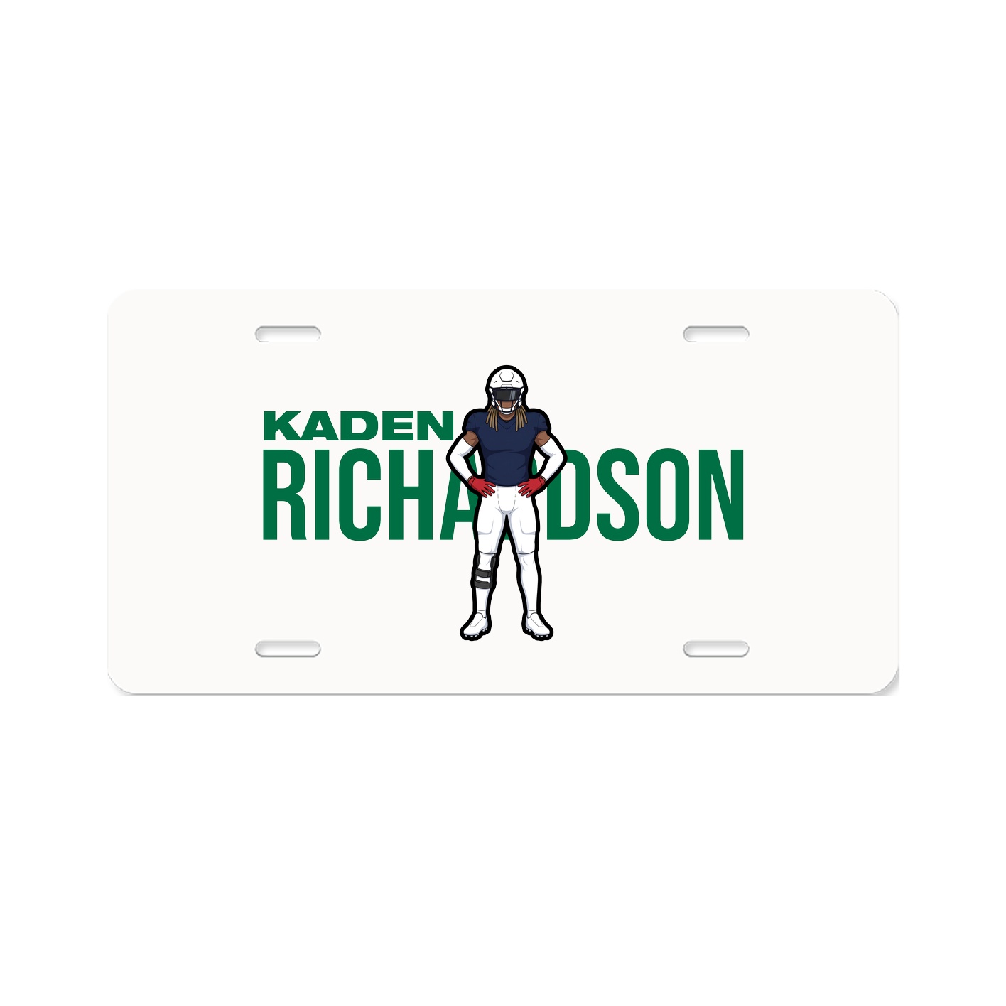 License Plate — Player Name in Classic