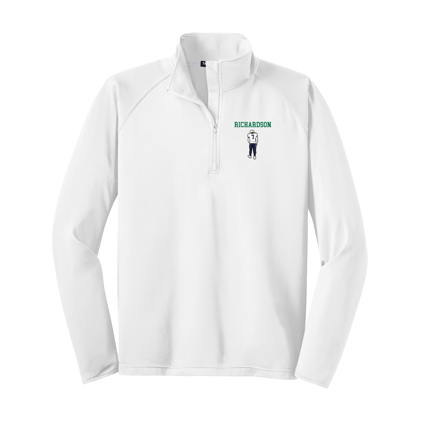 Q-Zip Pullover — Shirsey in White