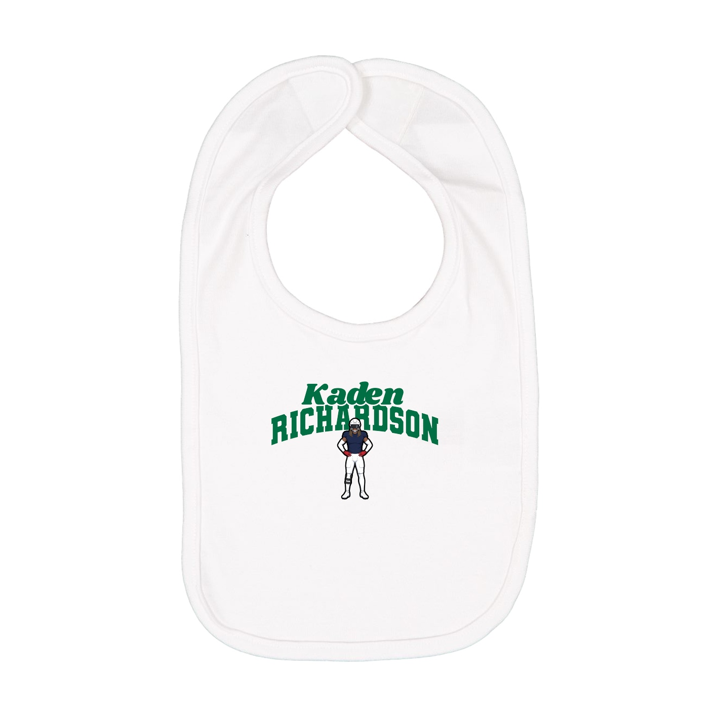 Infant Bib — Signature Arch in White