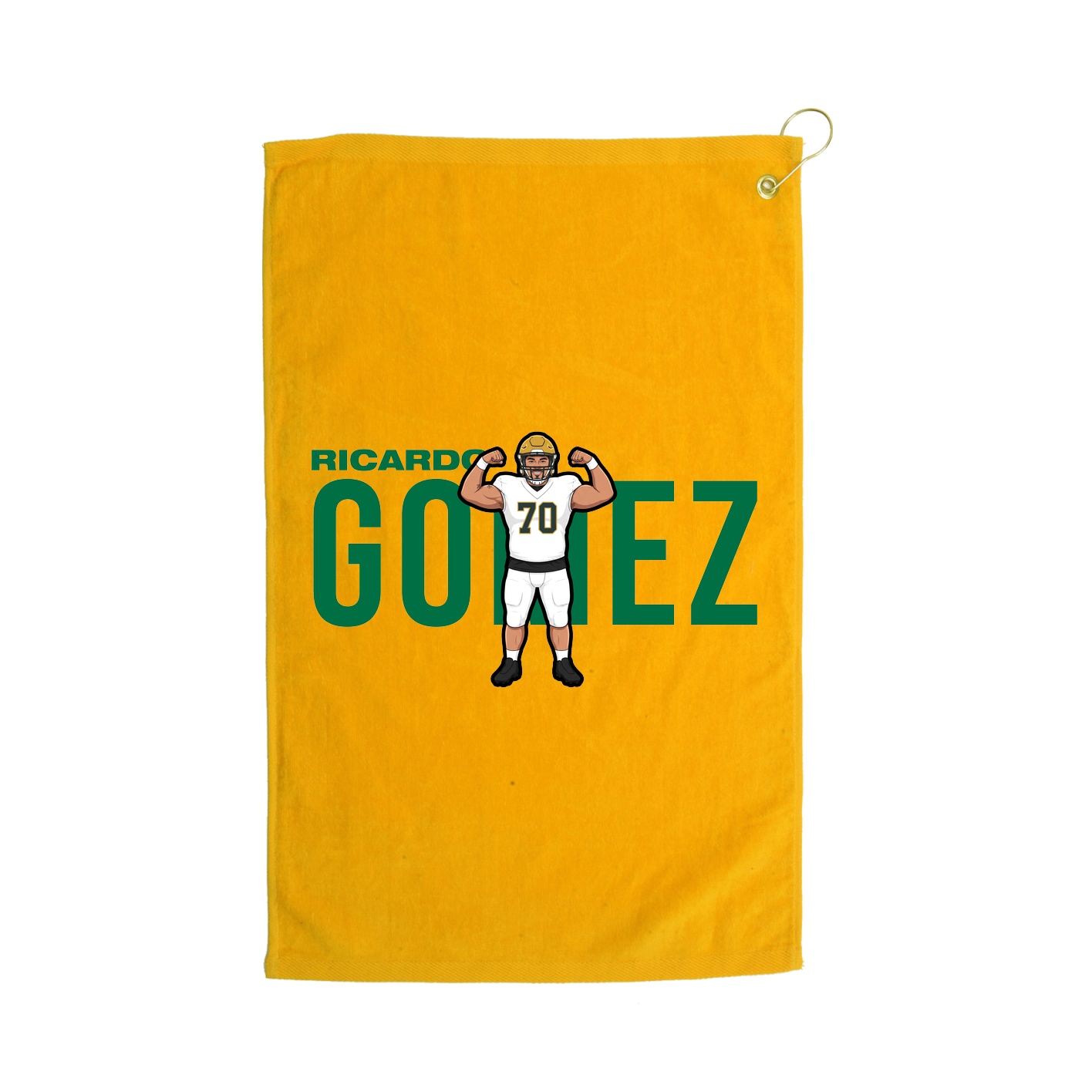 Golf Towel — Player Name in Gold