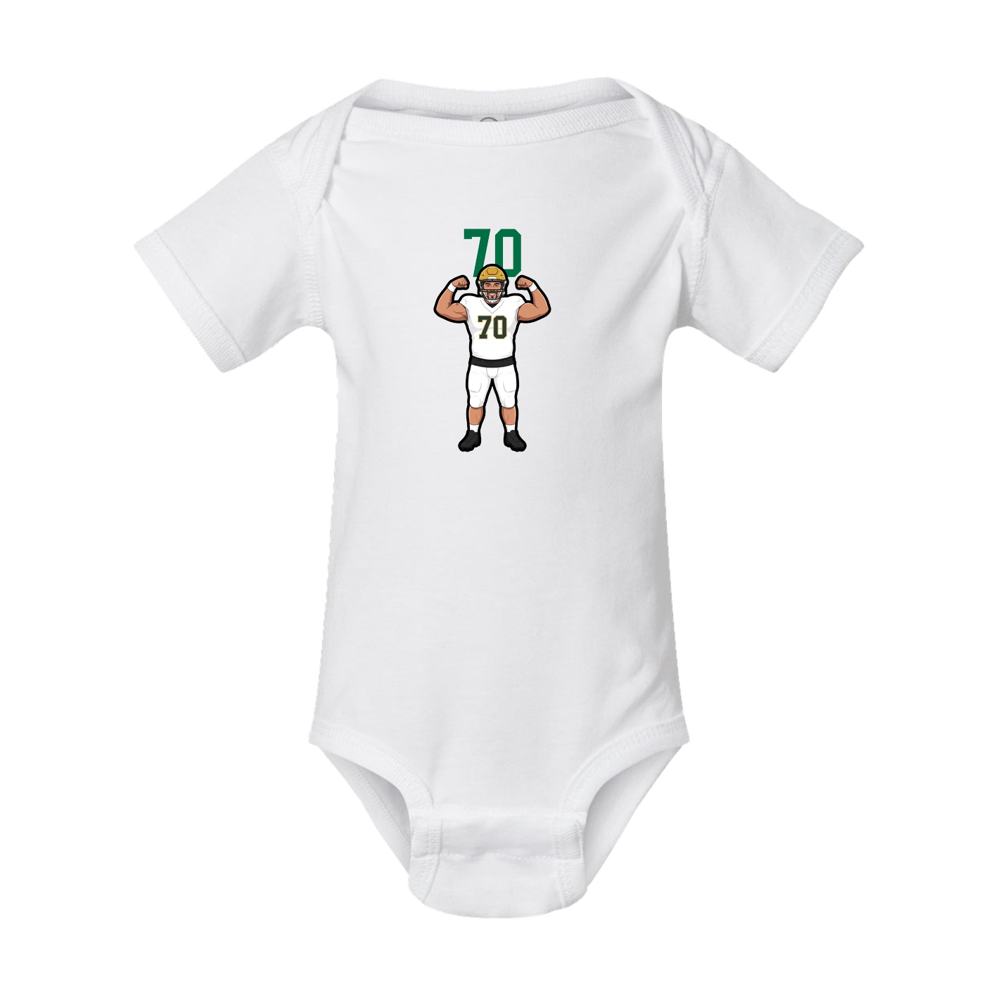 Baby Onesie — Number Top in White