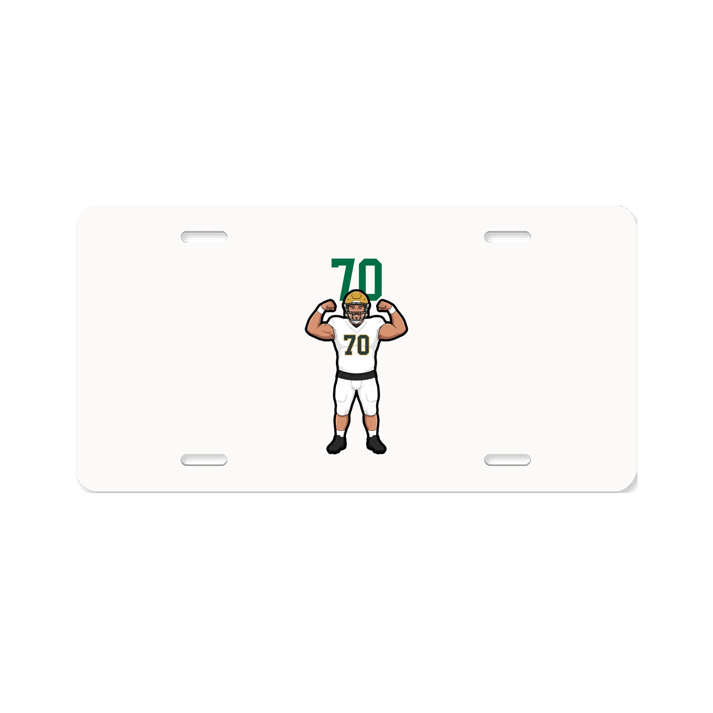 License Plate — Number Top in Classic
