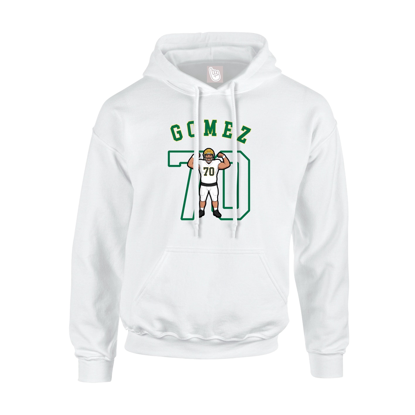 Hoodie — Shirsey Arch in White