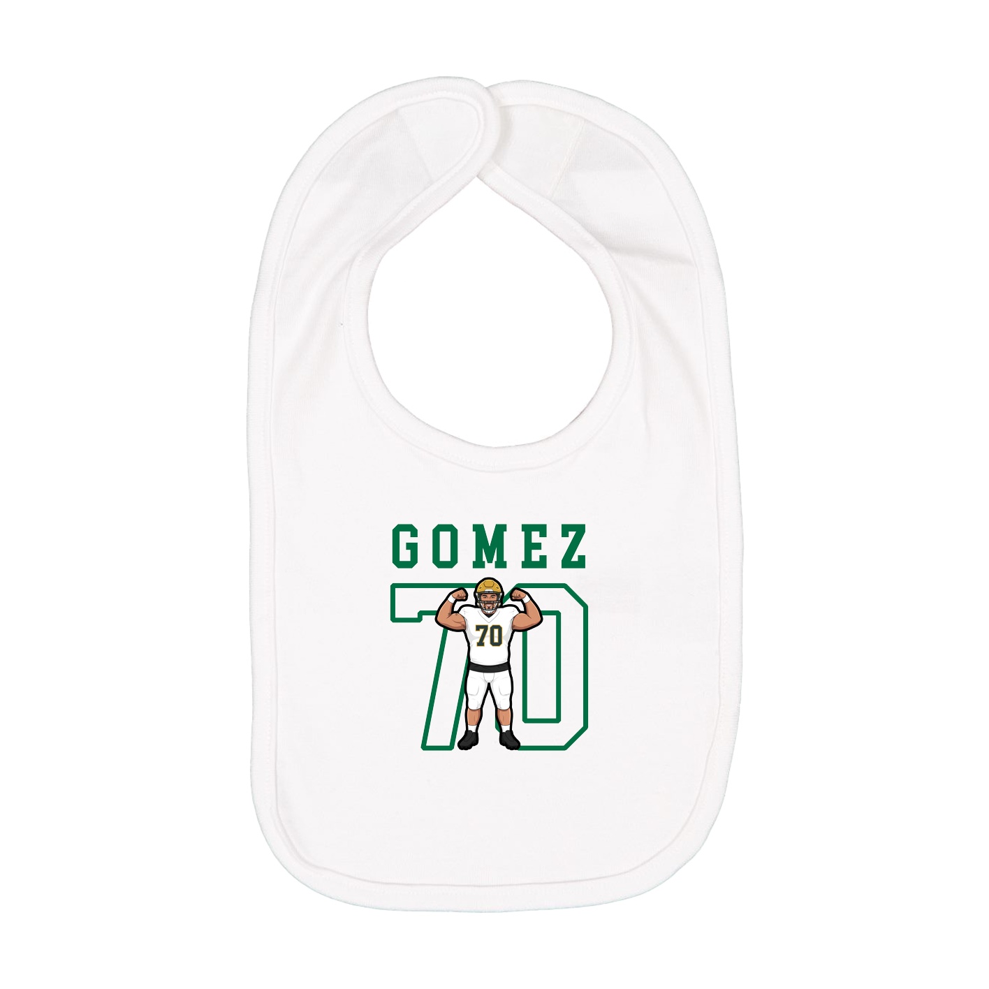 Infant Bib — Shirsey in White