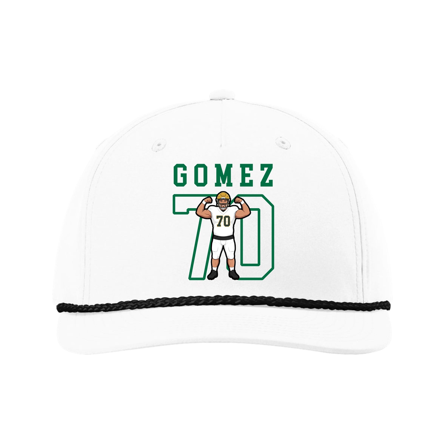 Five-Panel Classic Rope Cap — Shirsey in White