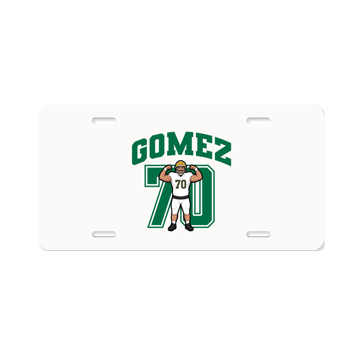 License Plate — Number in Classic