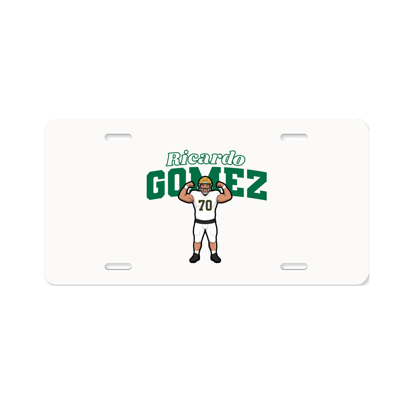 License Plate — Name Arch in Classic