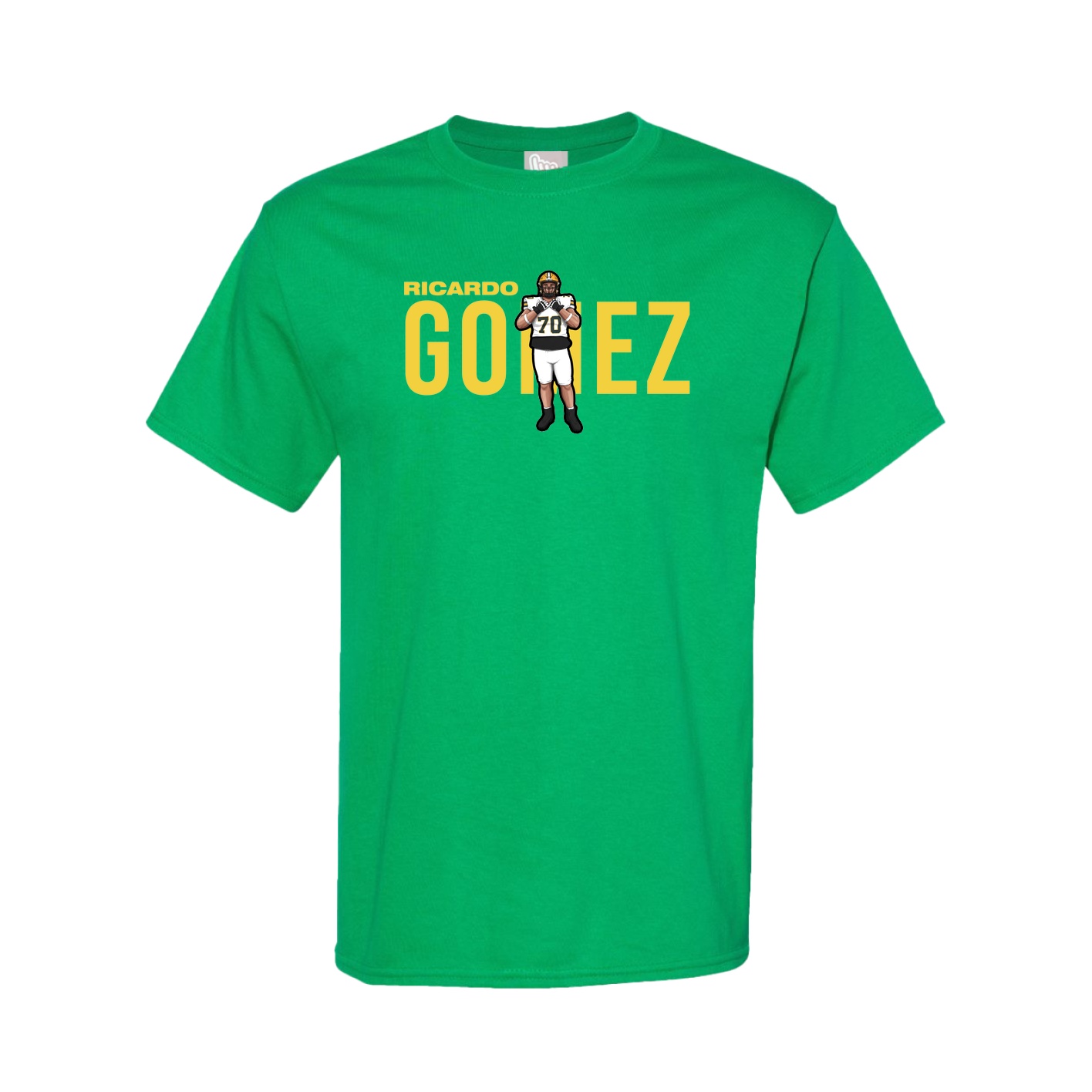 Youth Tee — Player Name in Green