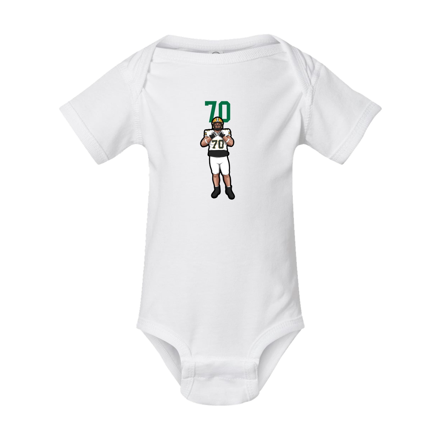 Baby Onesie — Number Top in White