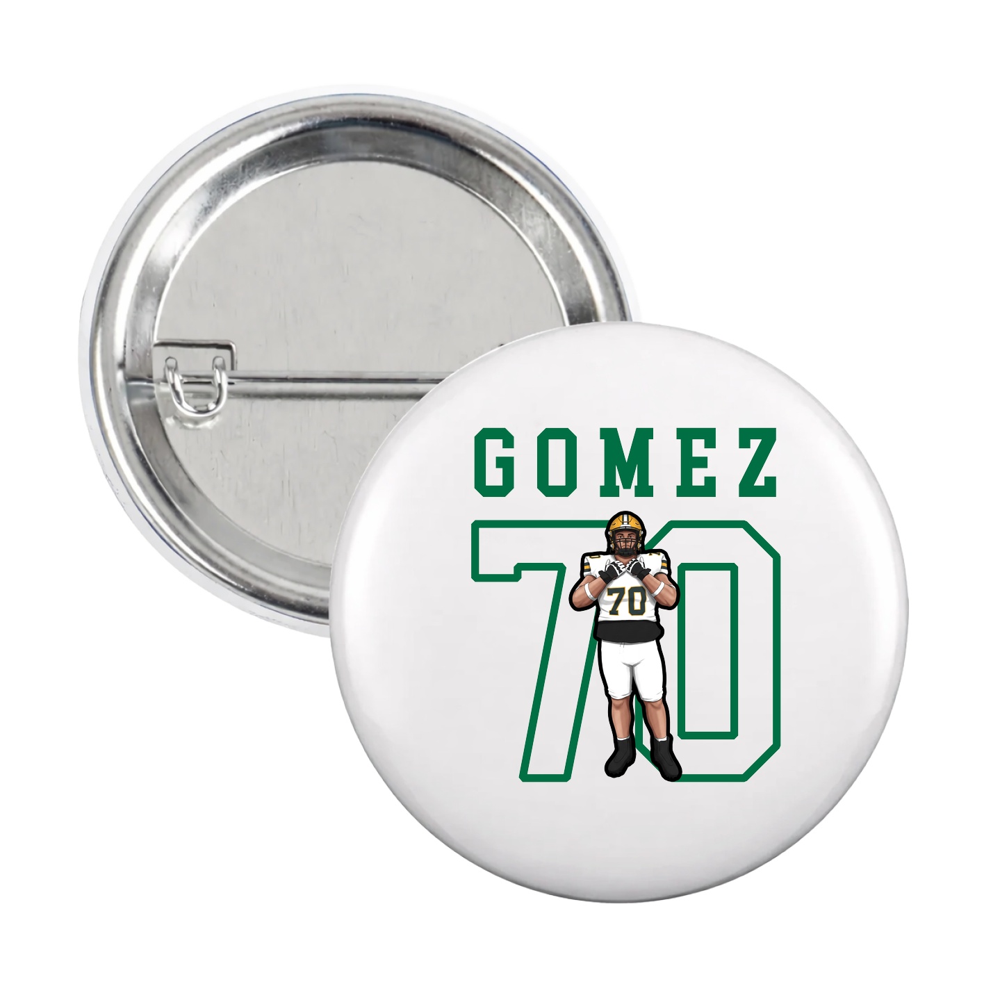 Game Day Button — Shirsey in White