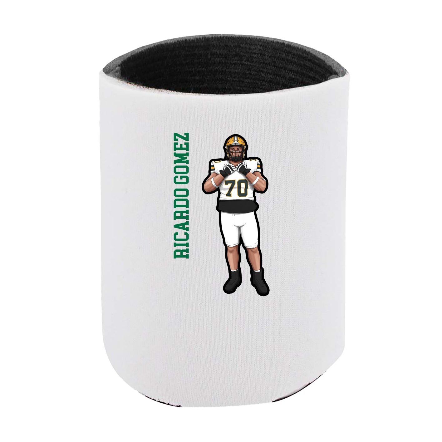 Can Holder — Name Vertical in White
