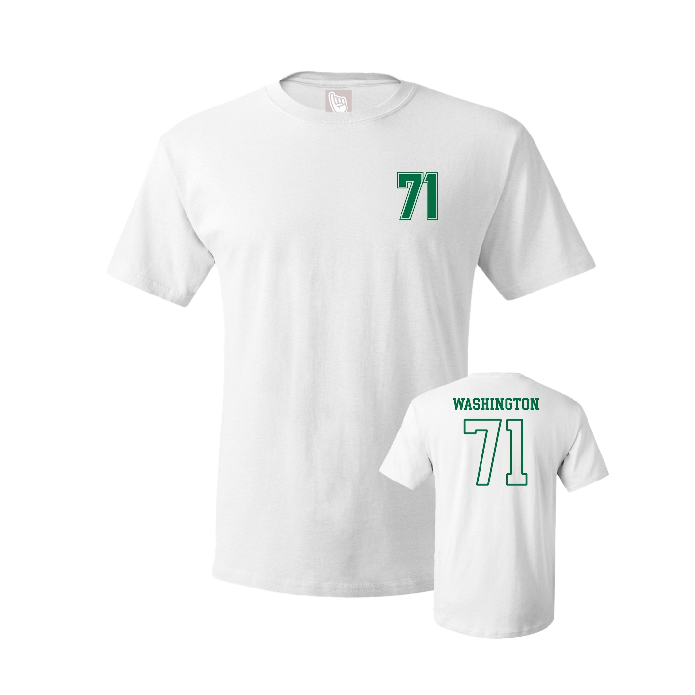 Youth Tee — Chest Back in White