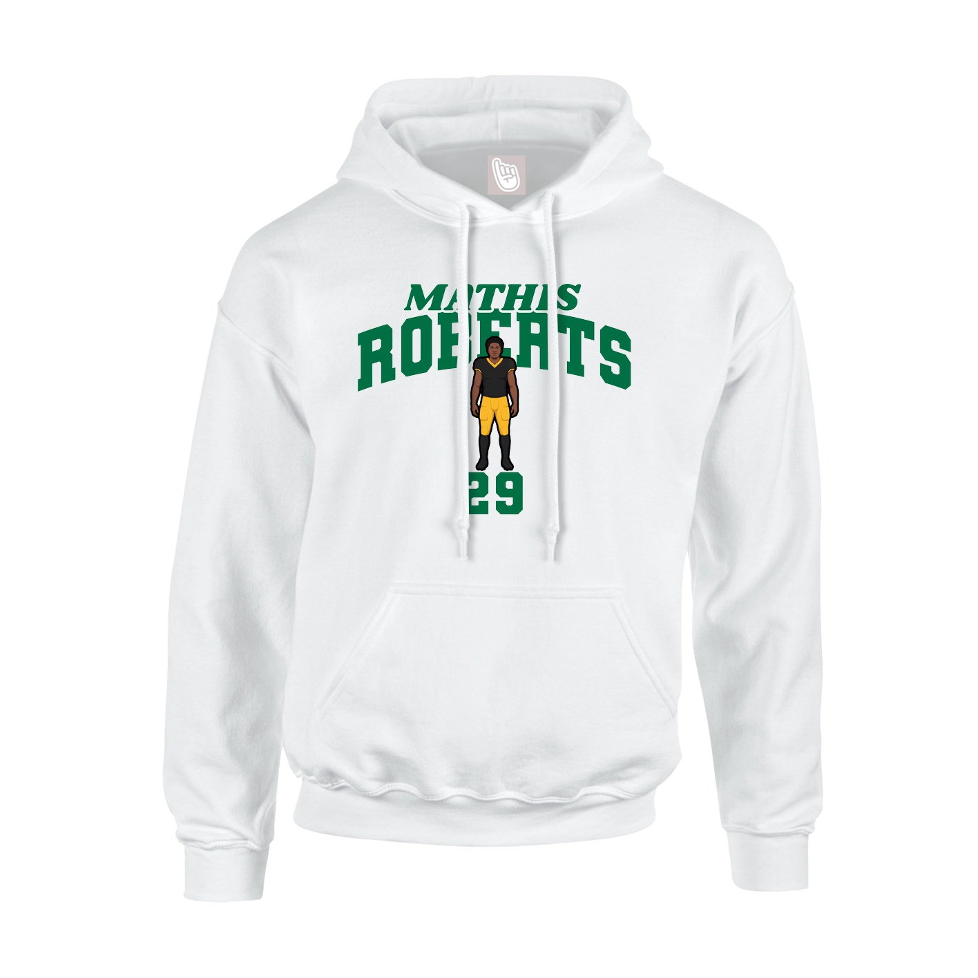 Hoodie — Signature Arch in White