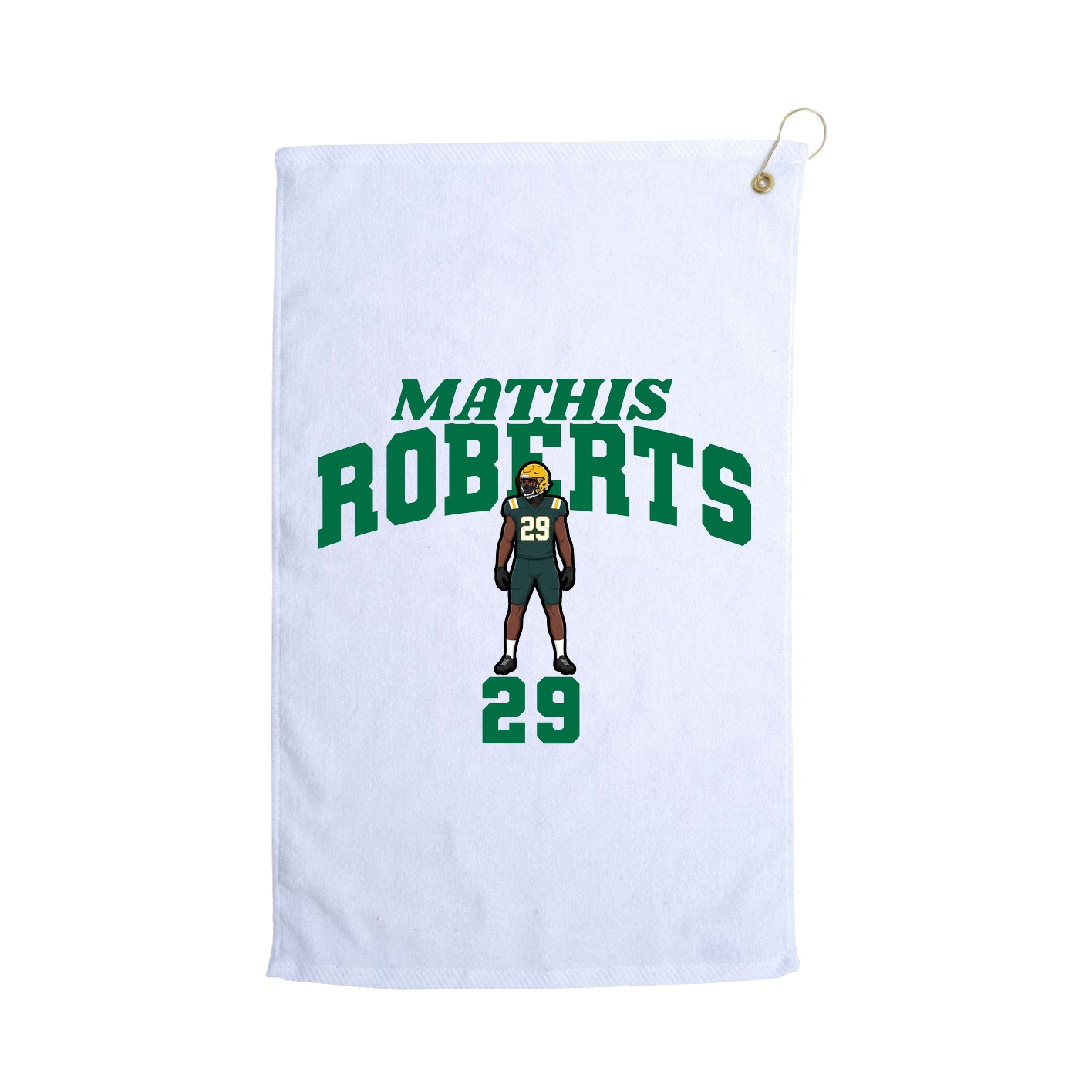 Golf Towel — Signature Arch in White