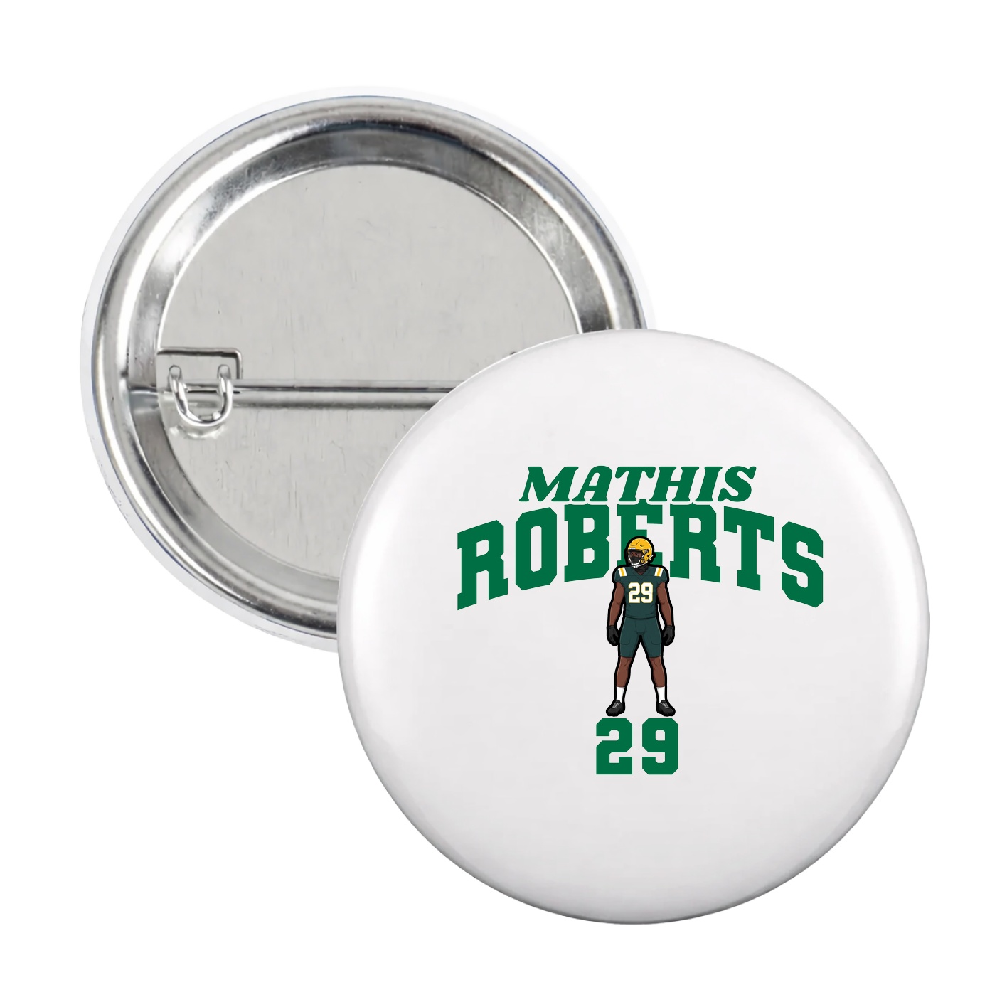 Game Day Button — Signature Arch in White
