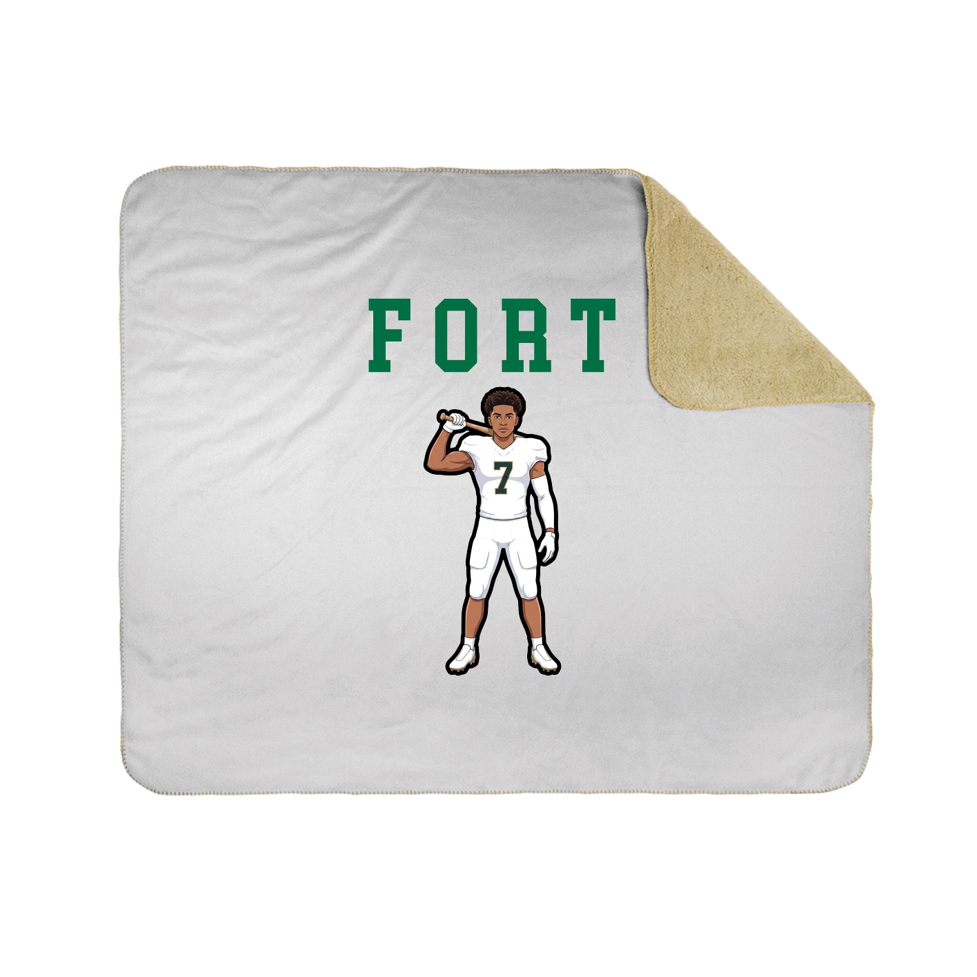 Throw Blanket — Shirsey in White