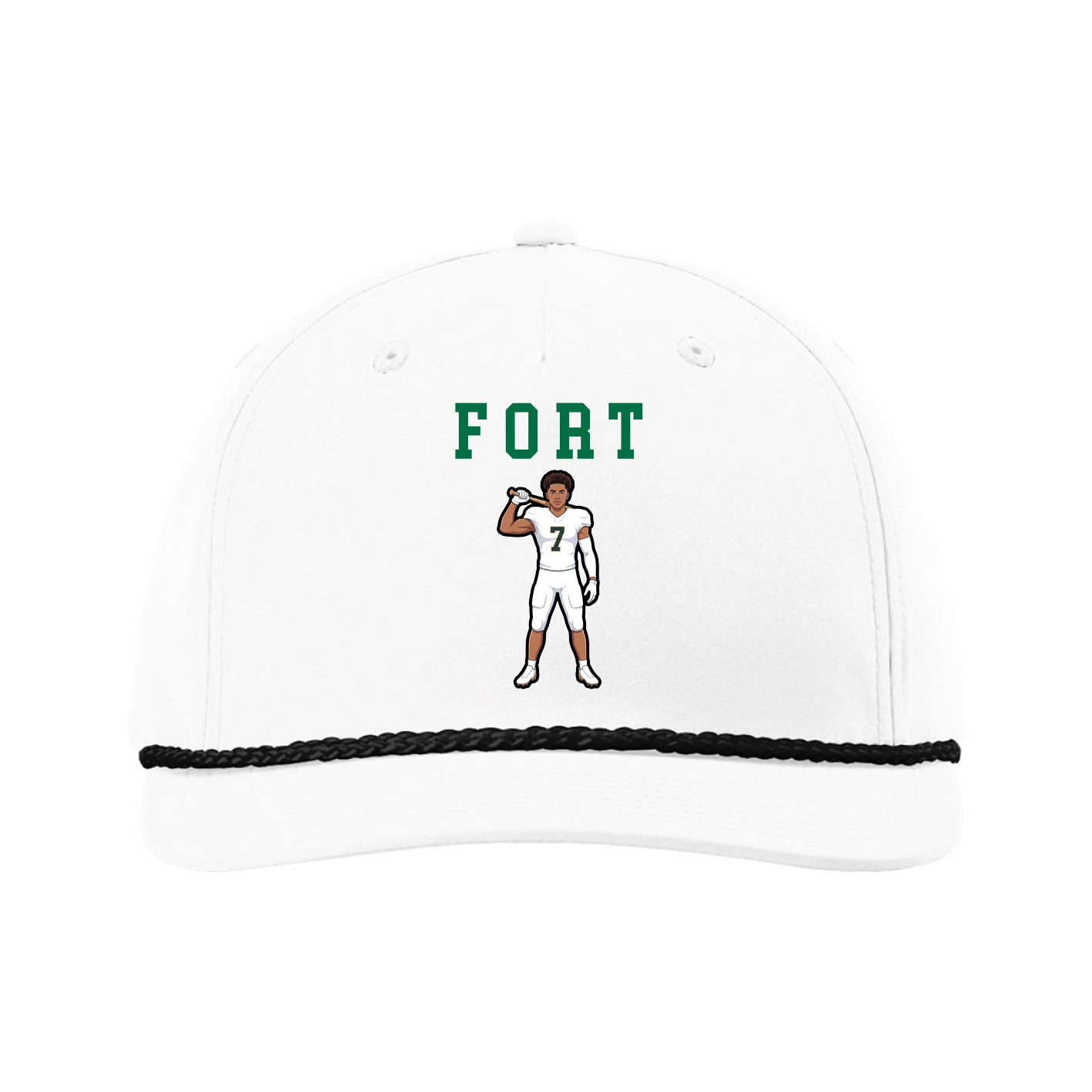 Five-Panel Classic Rope Cap — Shirsey in White