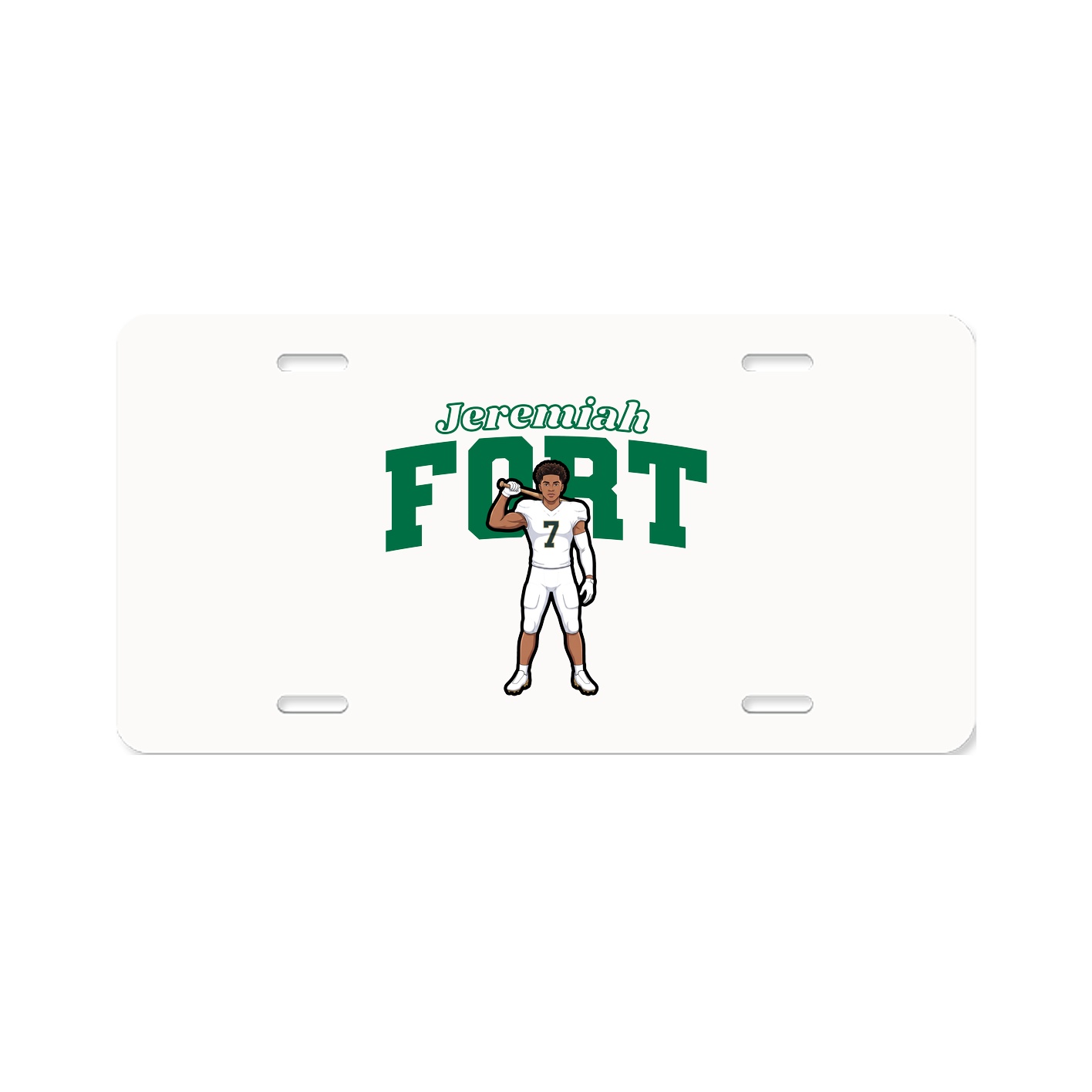 License Plate — Name Arch in Classic