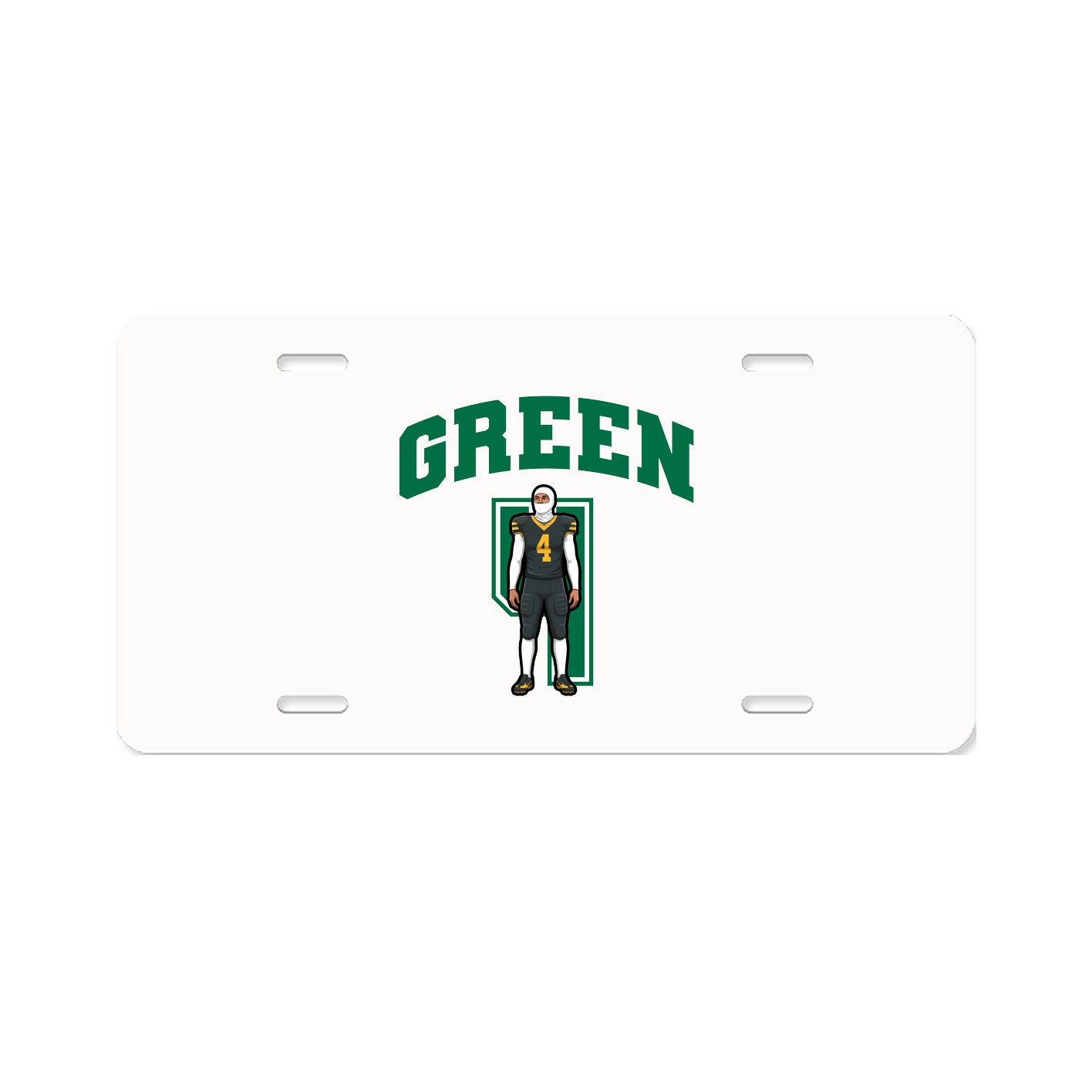 License Plate — Number in Classic