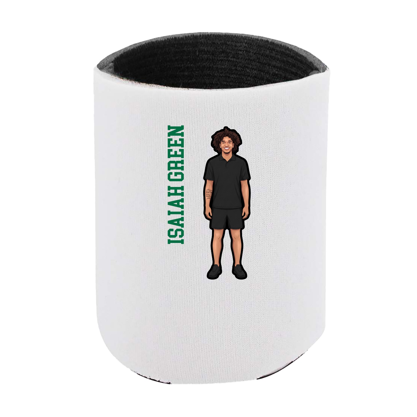 Can Holder — Name Vertical in White