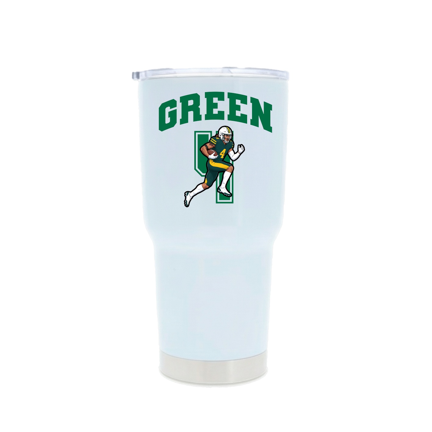 30oz Stainless Steel Tumbler — Number in White