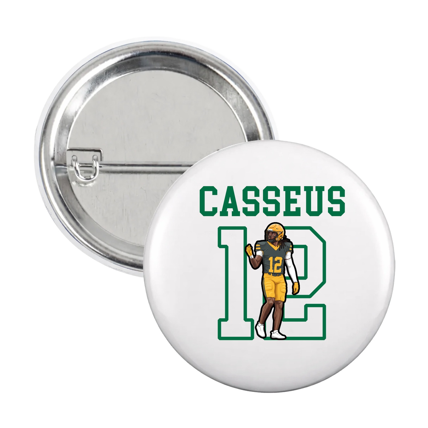 Game Day Button — Shirsey in White