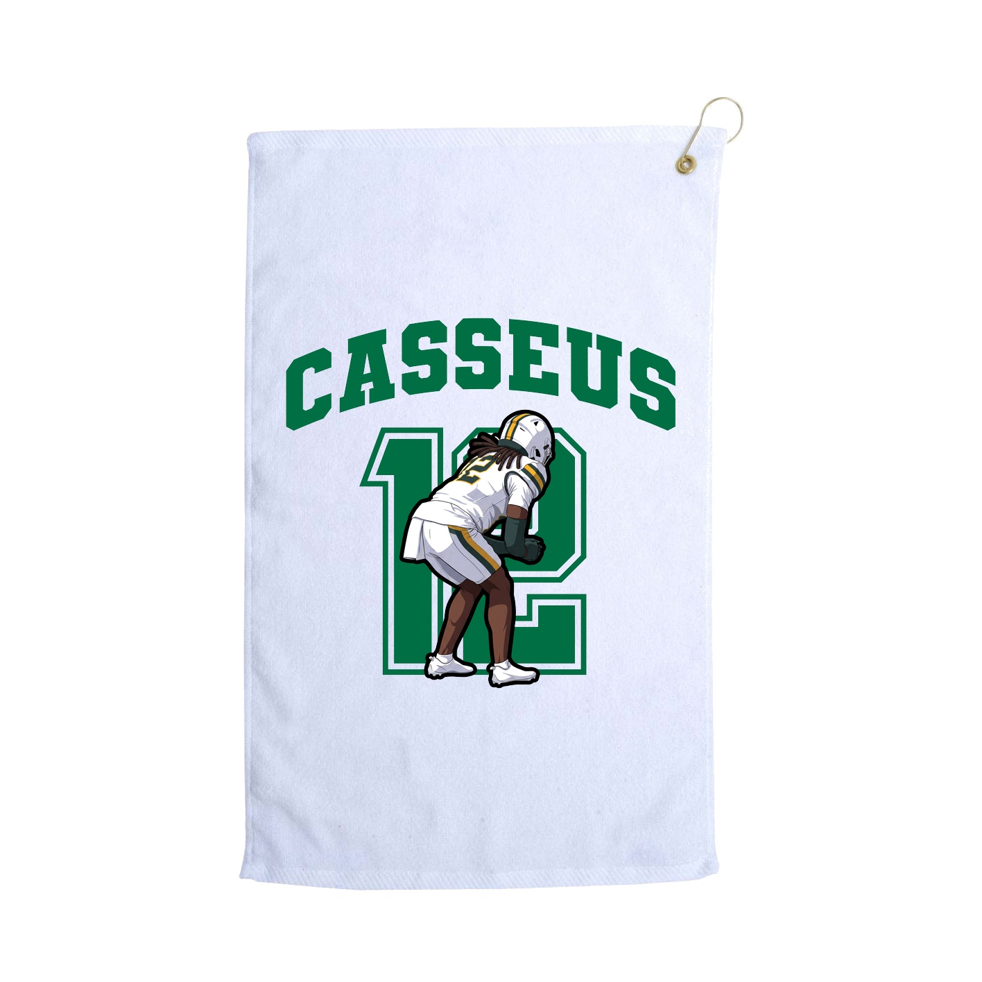 Golf Towel — Number in White