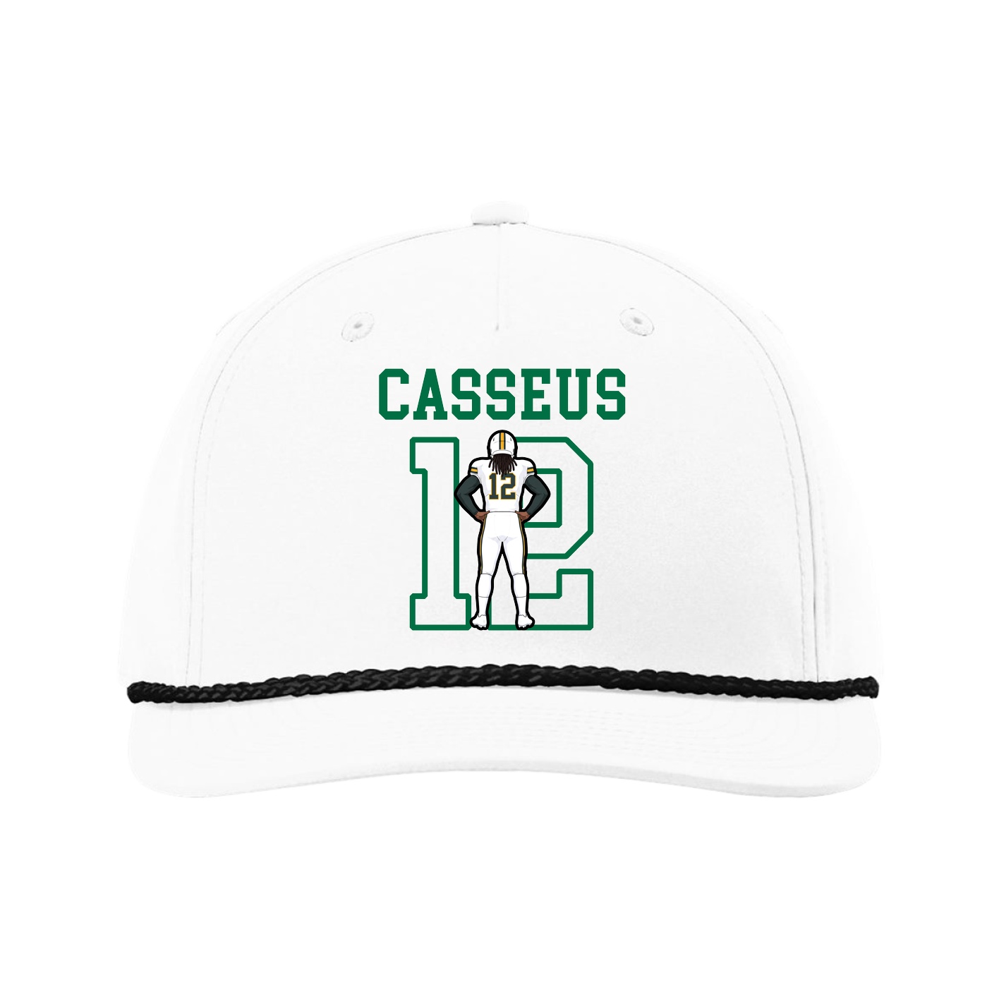 Five-Panel Classic Rope Cap — Shirsey in White