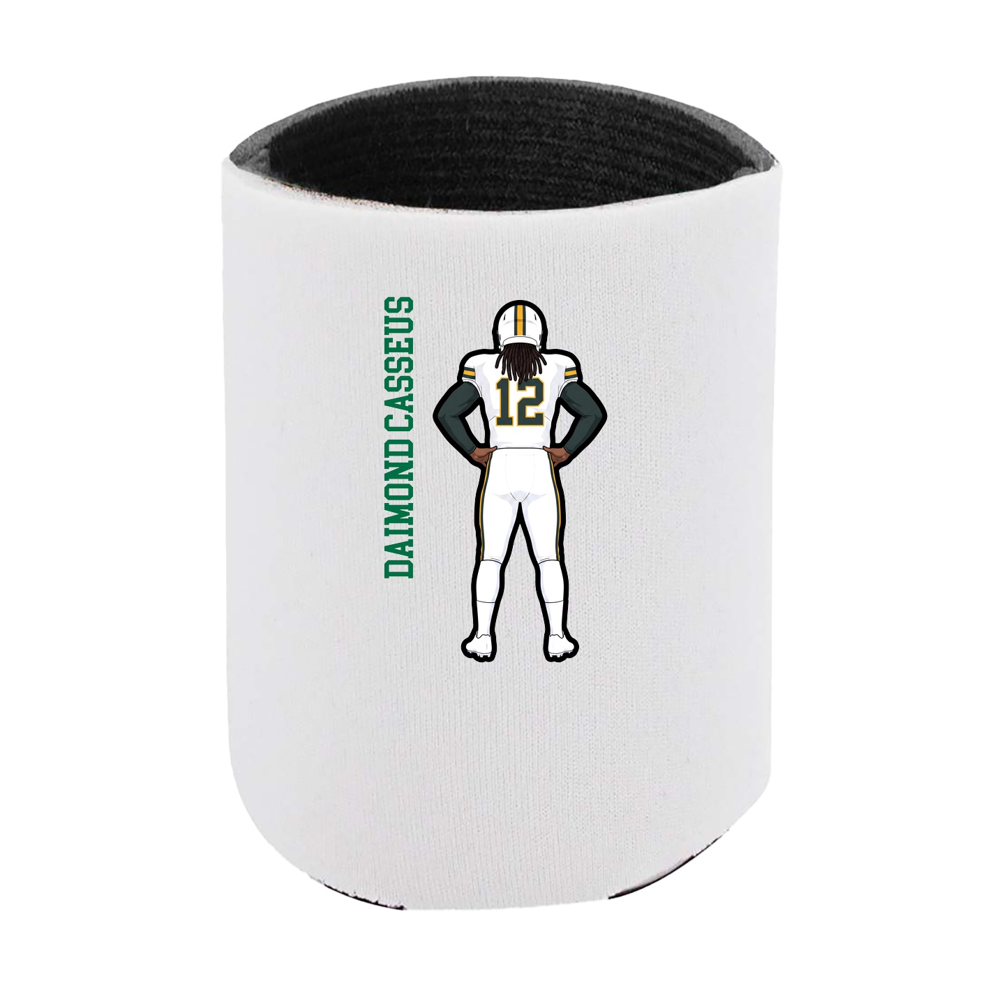 Can Holder — Name Vertical in White