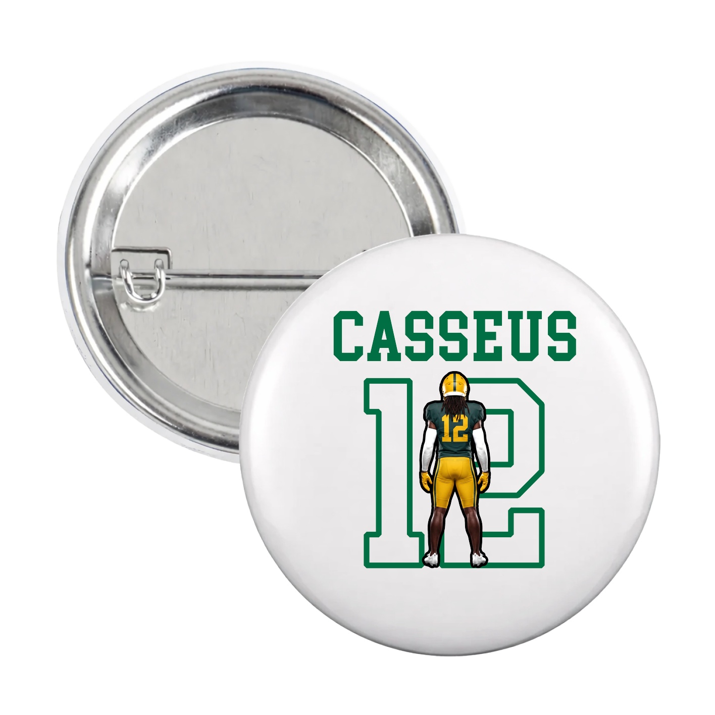 Game Day Button — Shirsey in White