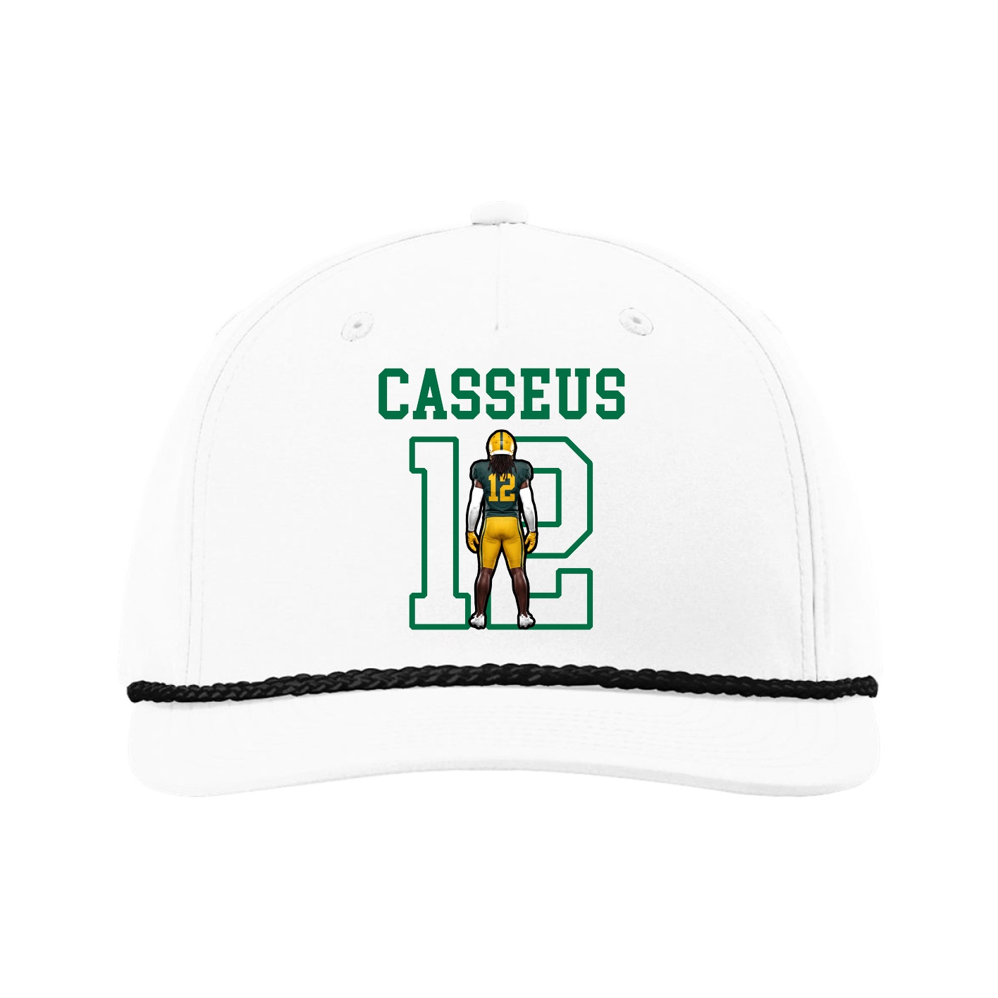Five-Panel Classic Rope Cap — Shirsey in White