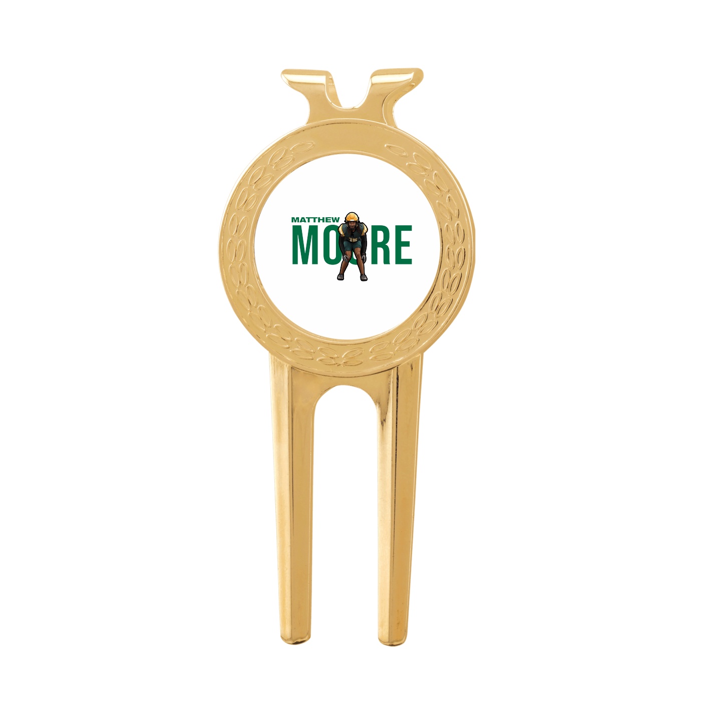 Divot Tool with Ball Marker — Player Name in Classic