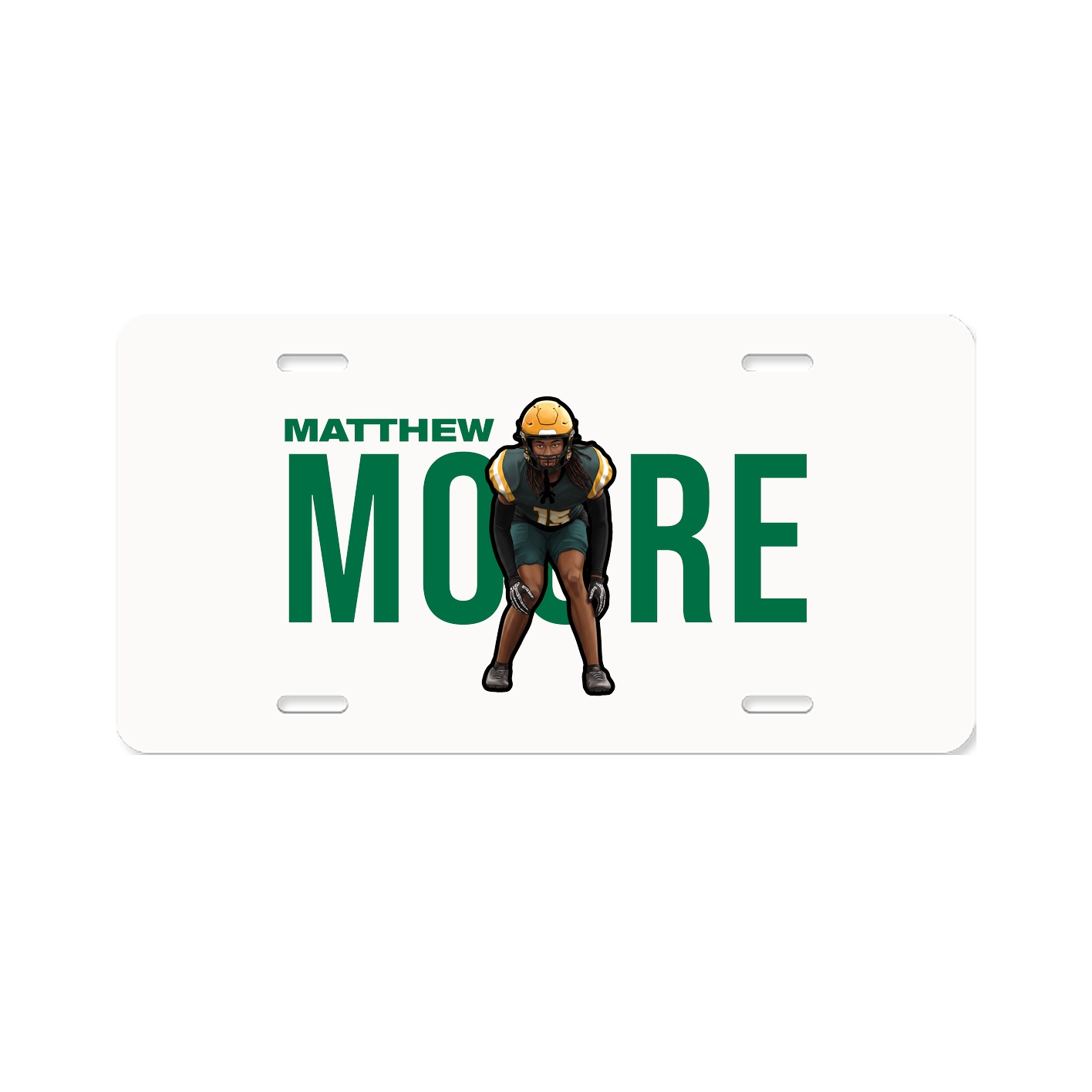 License Plate — Player Name in Classic