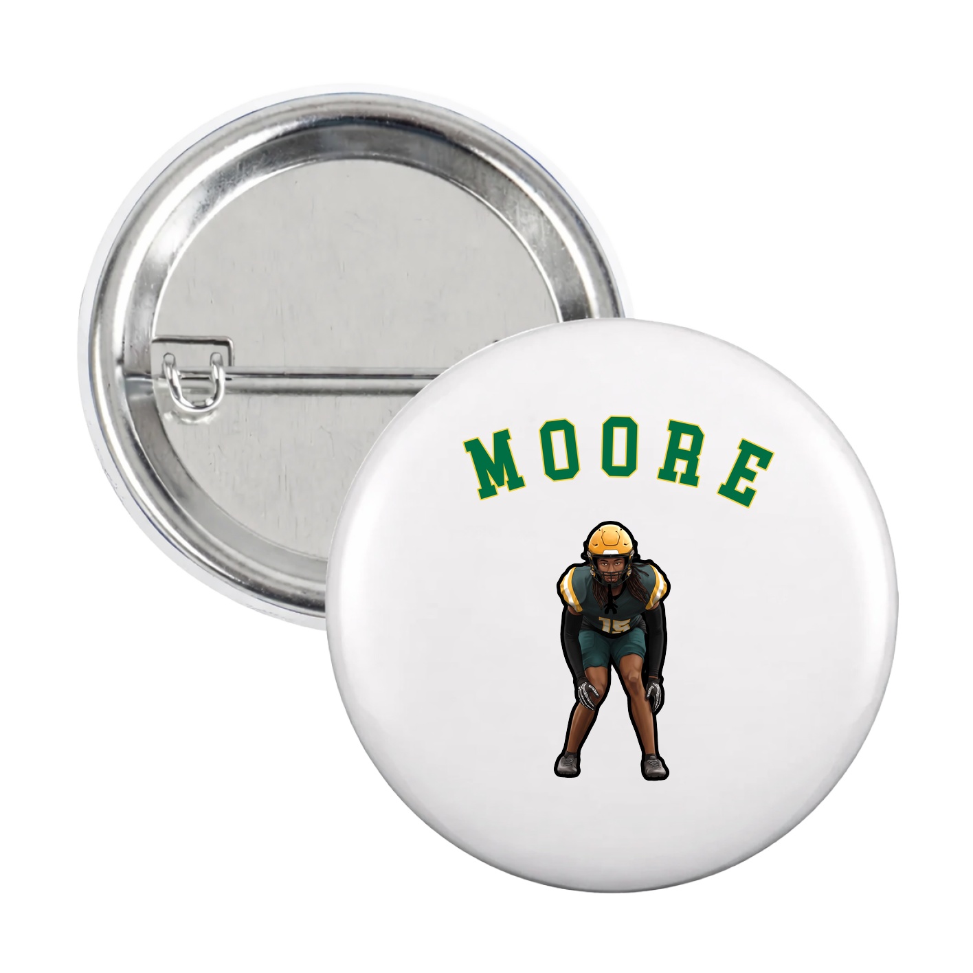Game Day Button — Shirsey Arch in White