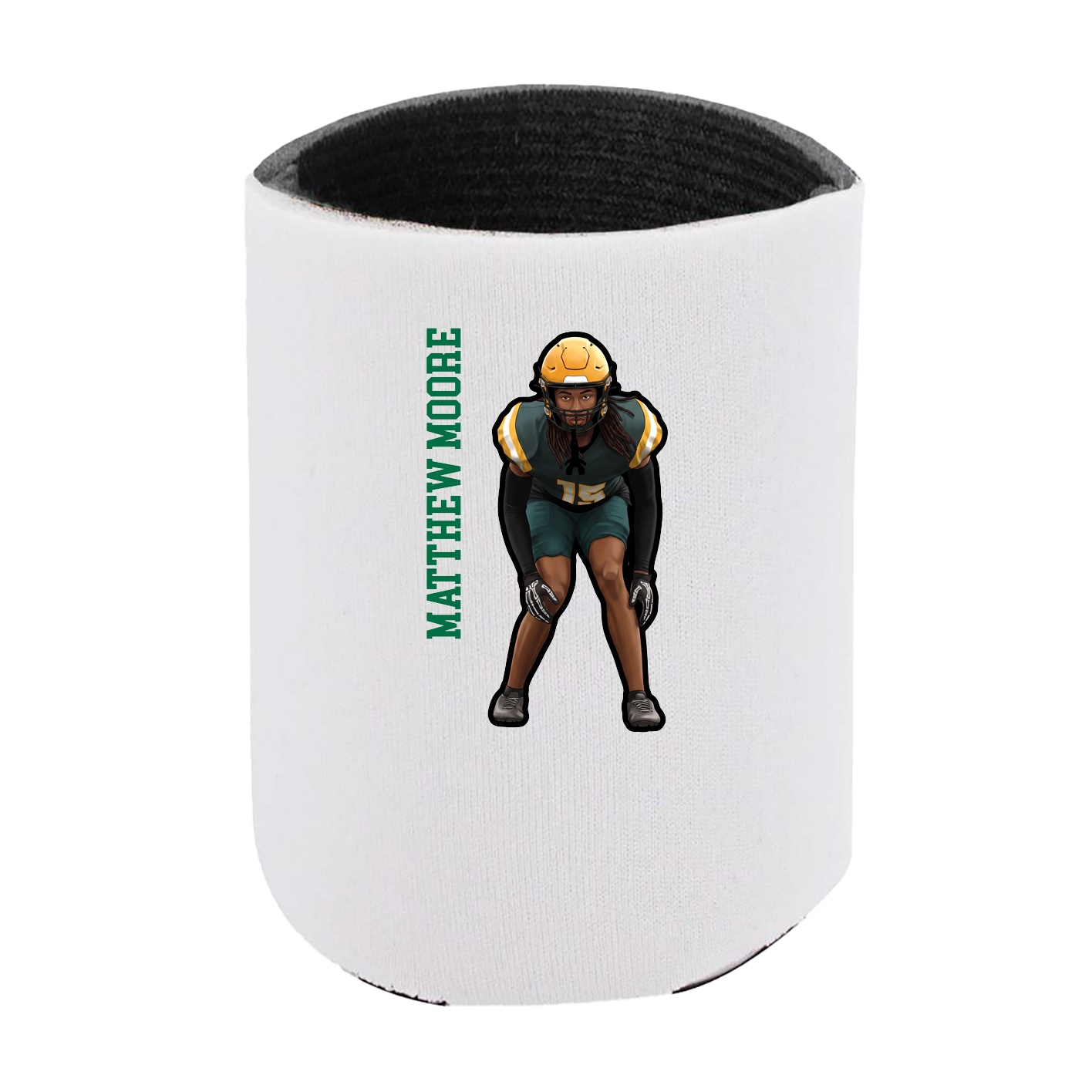 Can Holder — Name Vertical in White